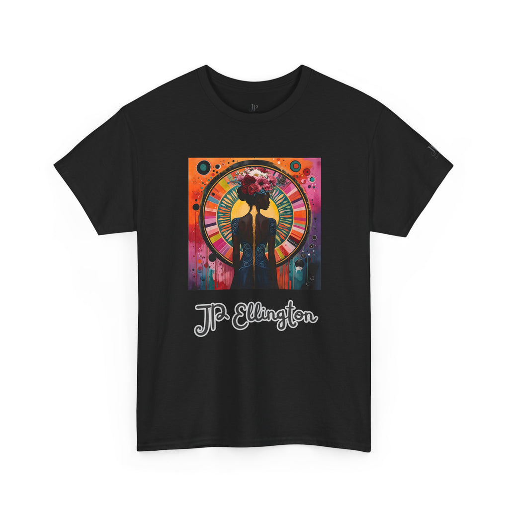 Jazz Portrait Clock design T-Shirt | J.P. Ellington script
