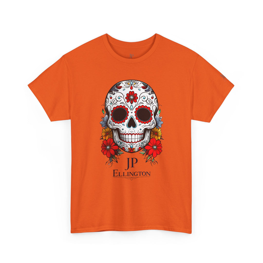 Sugar Skull Tee | Day of the Dead Floral Skull T-Shirt, JP Ellington Edition