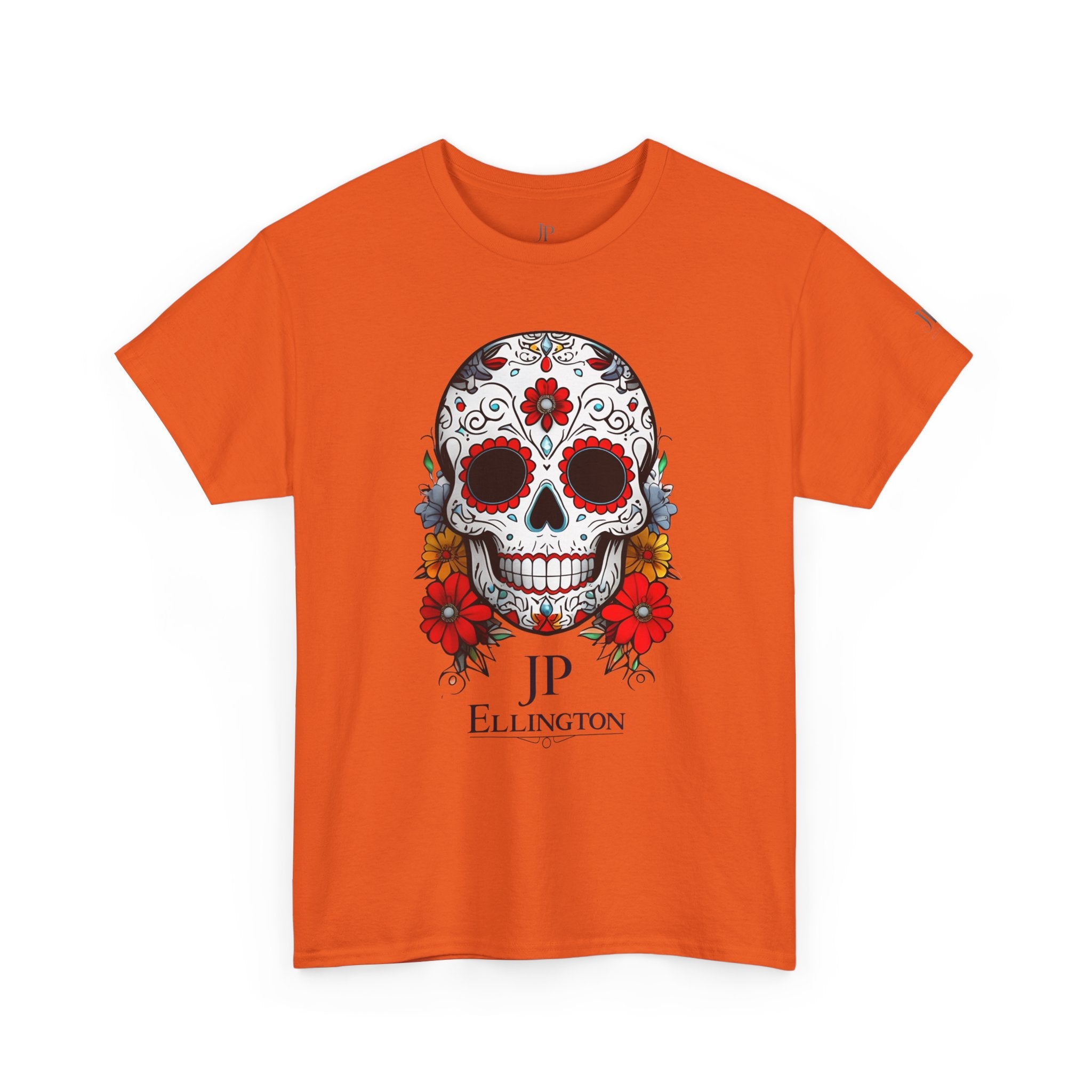 Sugar Skull Tee | Day of the Dead Floral Skull T-Shirt, JP Ellington Edition