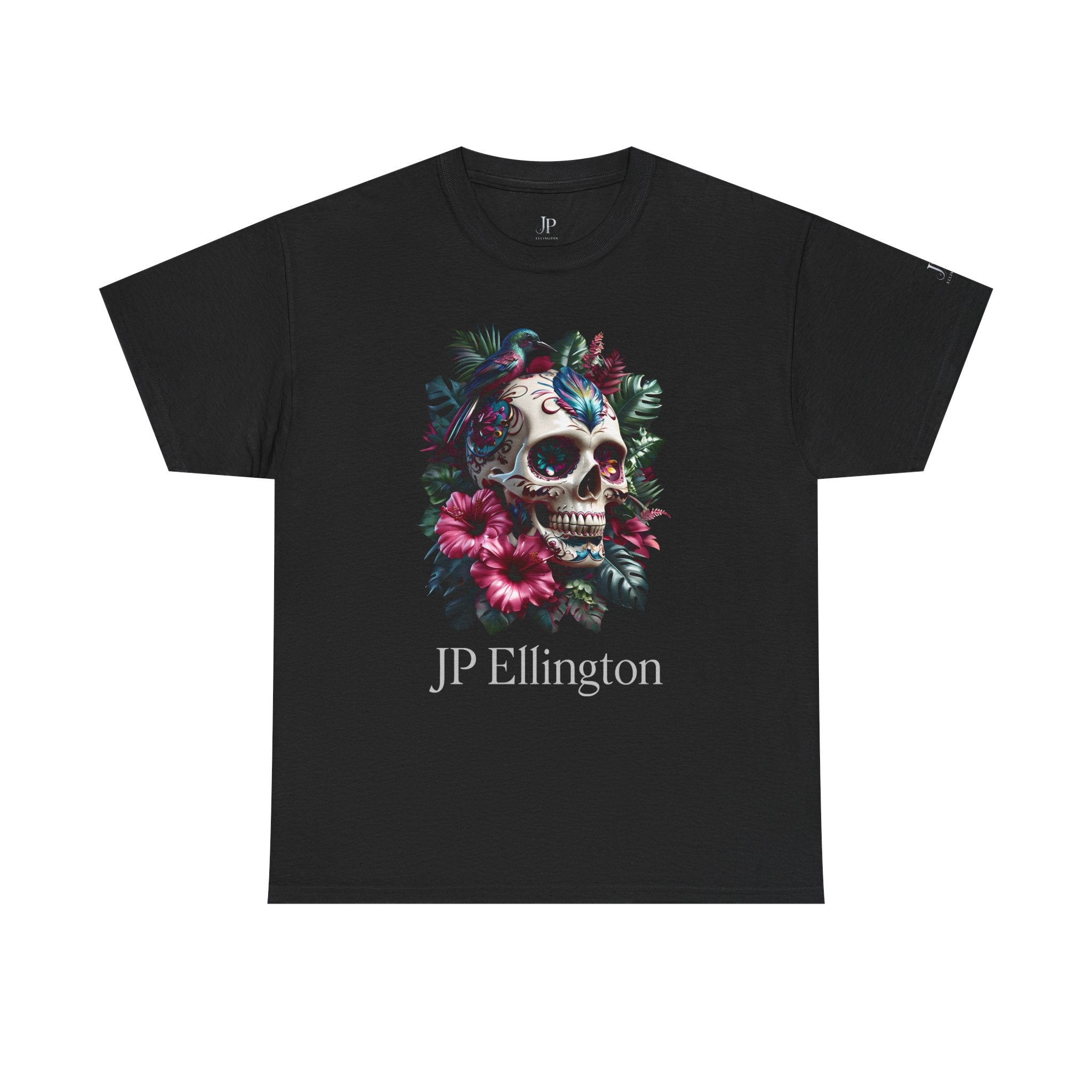 Blumenschädel mit Kolibri T-Shirt | JP Ellington