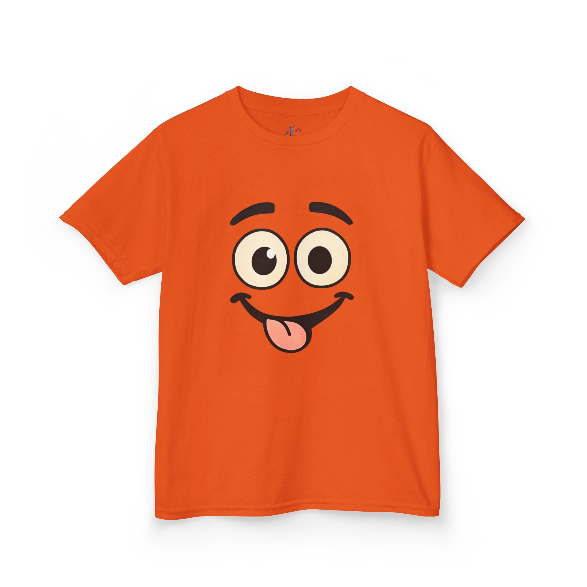 Silly Face Tongue Out Kids Tee | Cute Emoji Cartoon Shirt