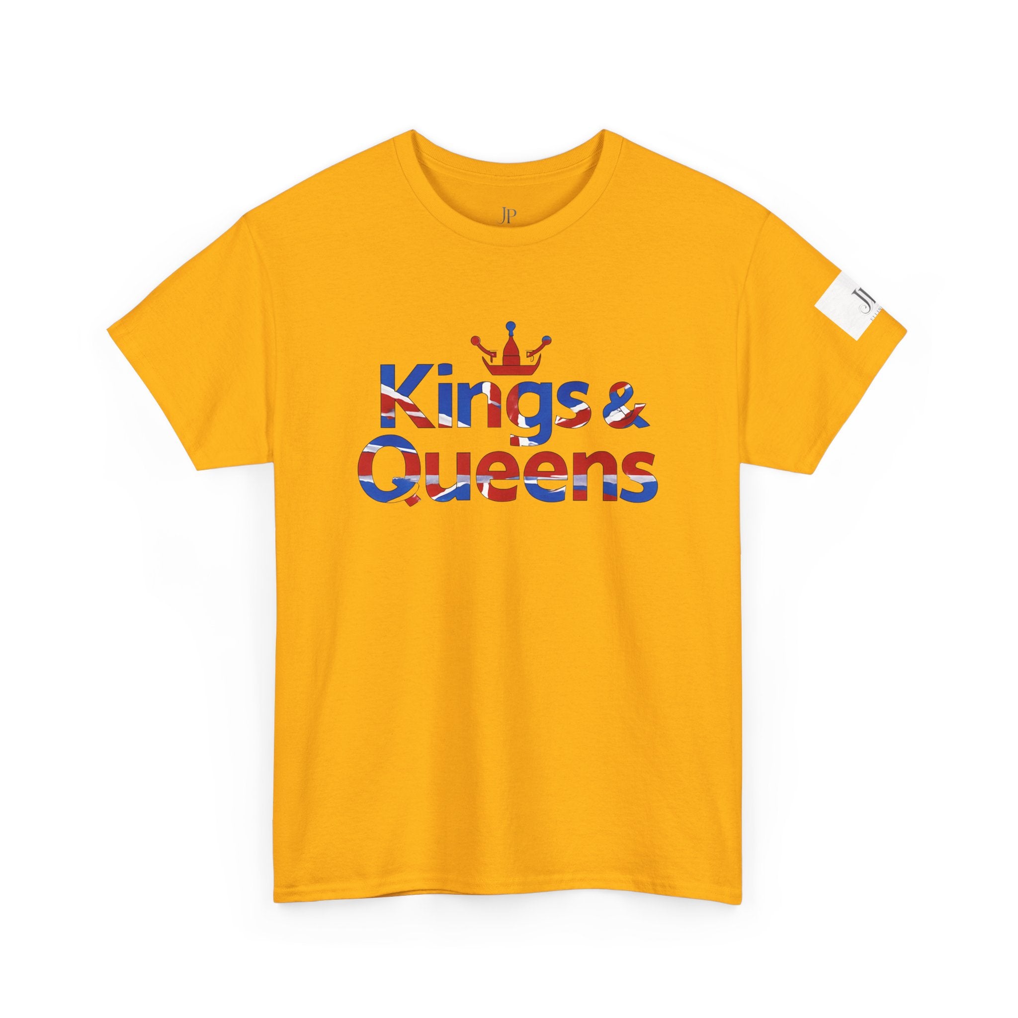 Kings & Queens Tee | British Flag Text, Crown Graphic, JP Ellington Edition