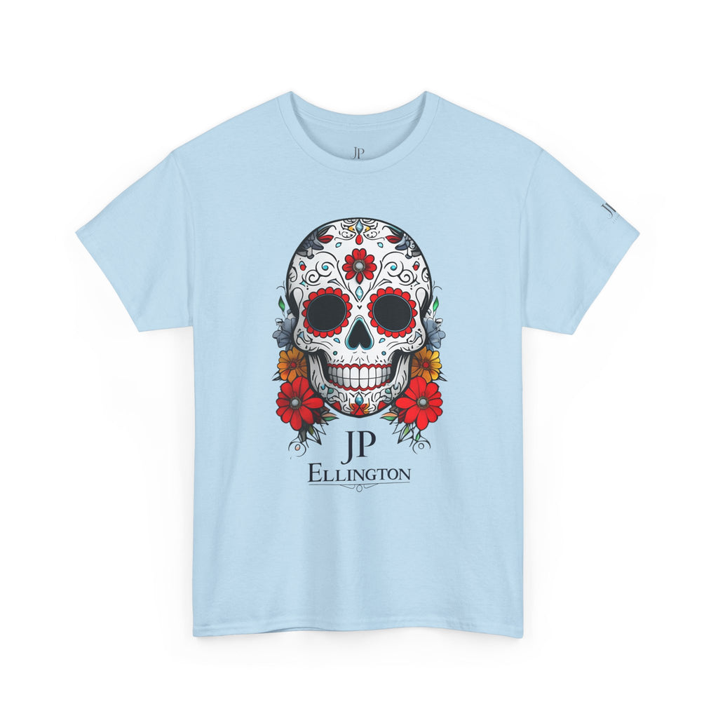 Sugar Skull Tee | Day of the Dead Floral Skull T-Shirt, JP Ellington Edition