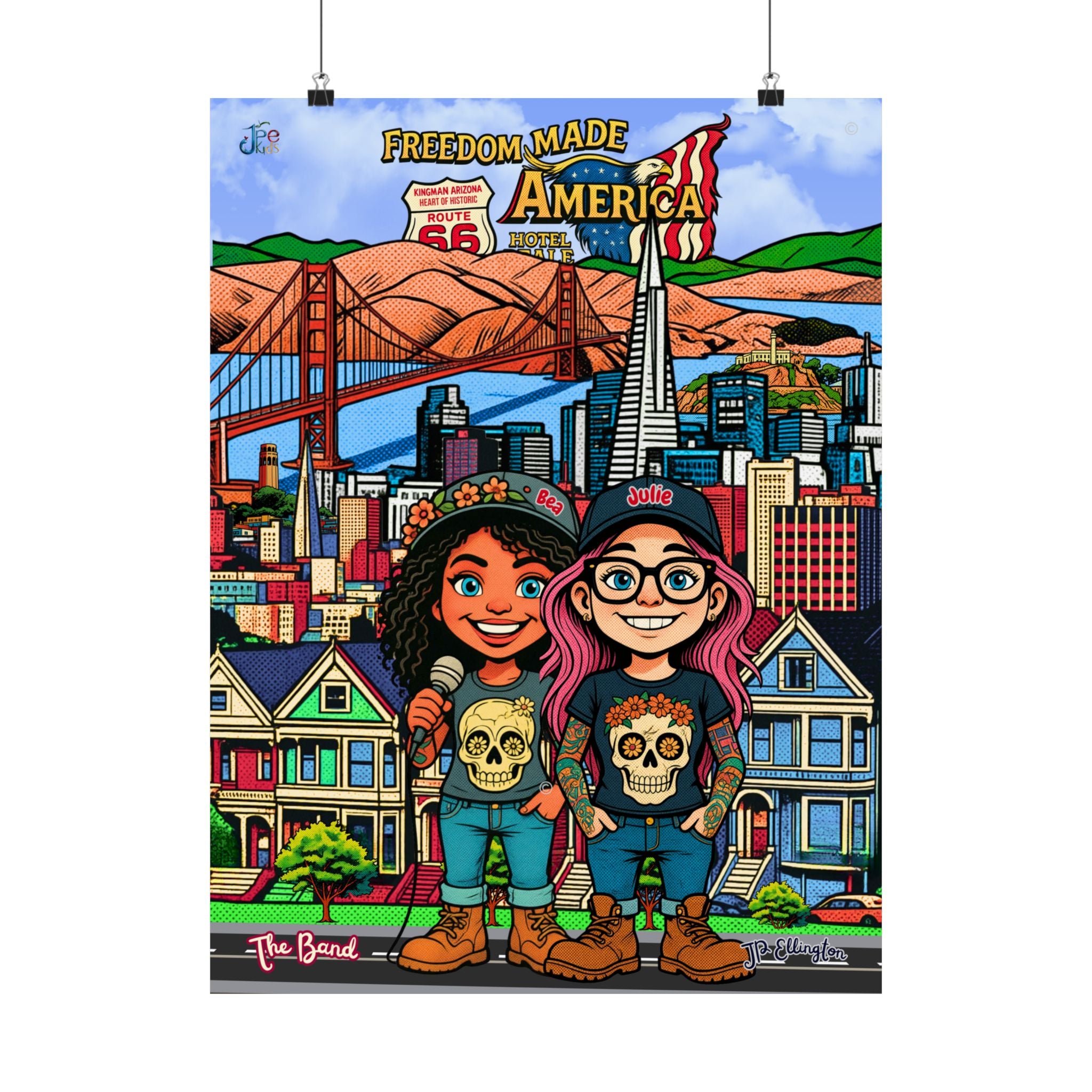 Freedom made America Mattes vertikales Poster | San Francisco Stadtposter