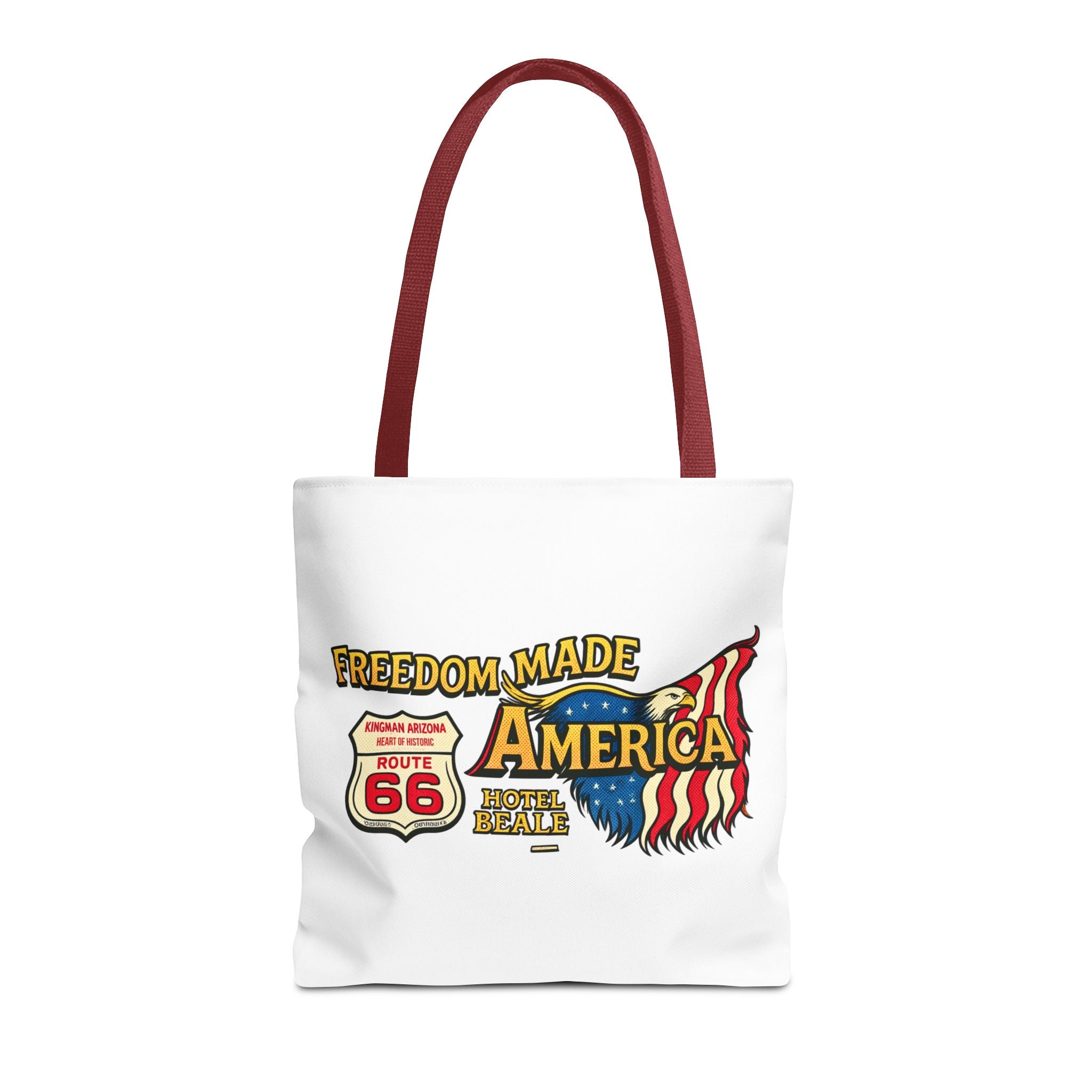Freedom Made America Tragetasche | Route 66 Flaggen-Grafik