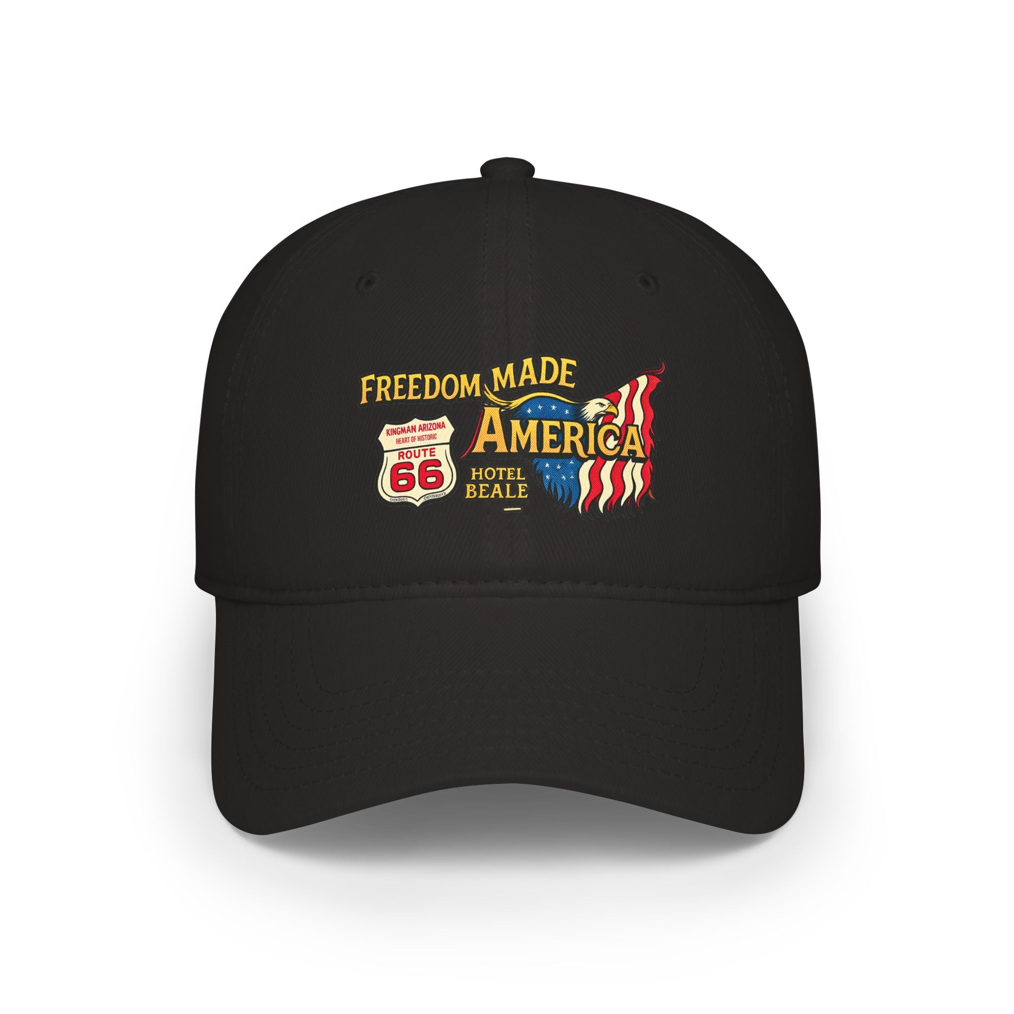 Freedom Made America Route 66 Flag Cap