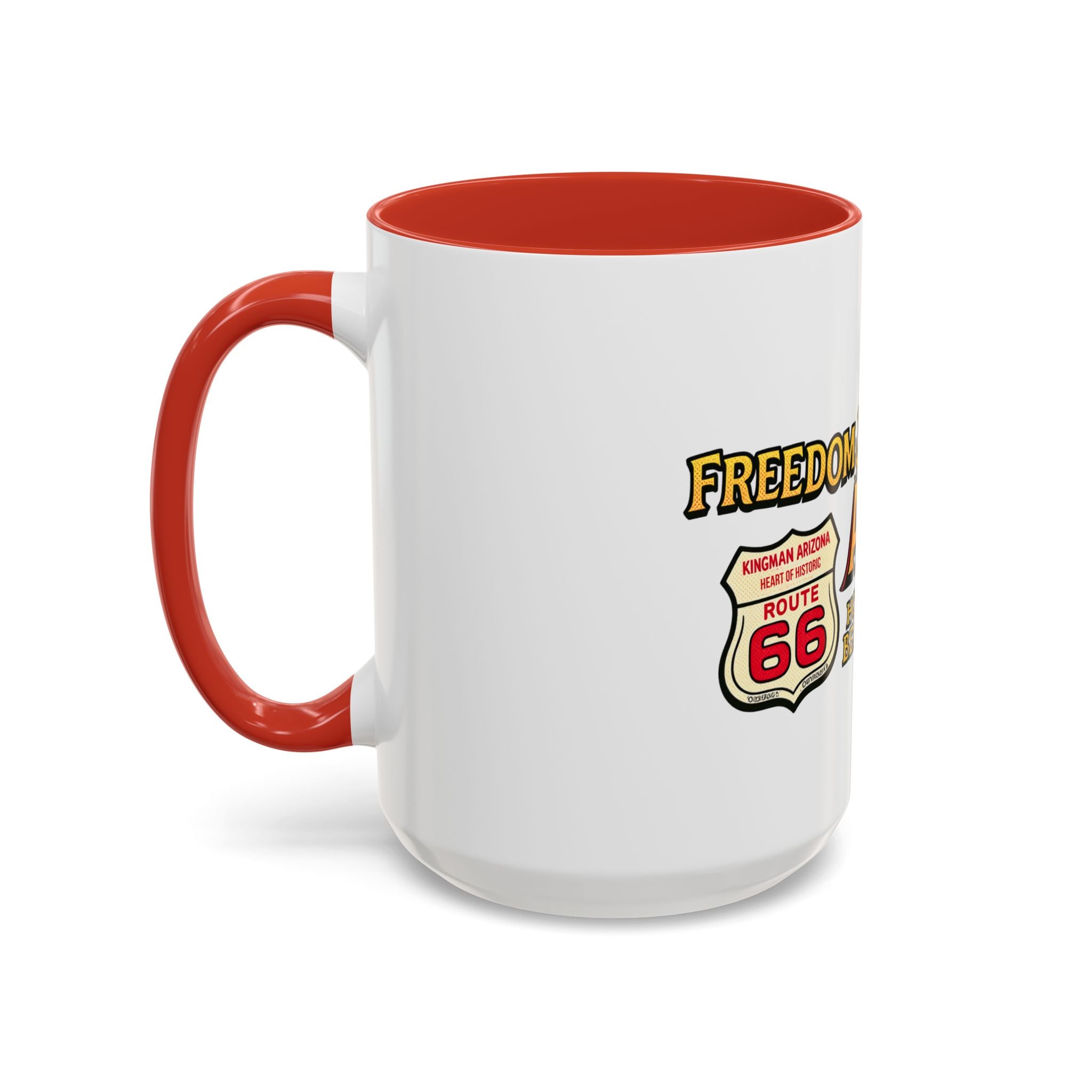 Freedom Made America Eagle Mug | Route 66 Americana Coffee Cup