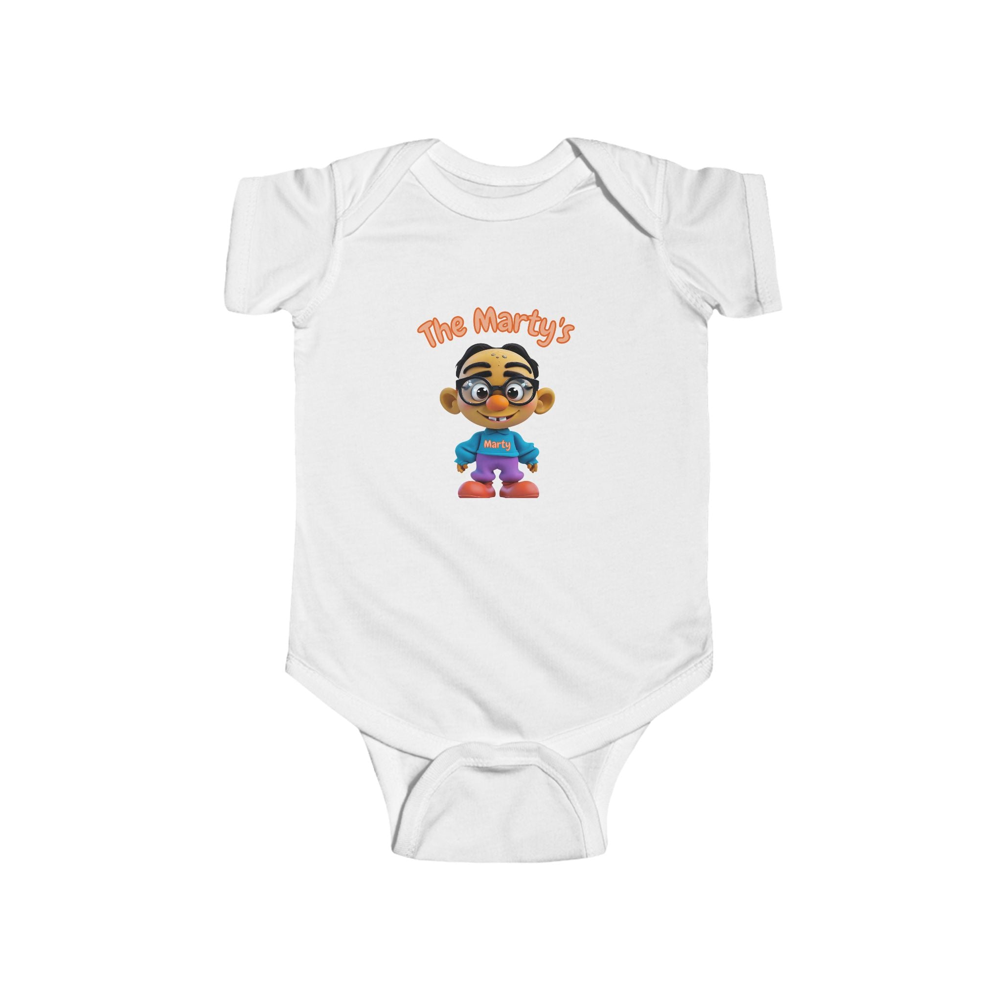 Martys Body mit Cartoon-Design, süßes Baby-Outfit, JPE Kinder-Body, Kinderbekleidung, Neugeborenenkleidung, Geburtstagsgeschenk