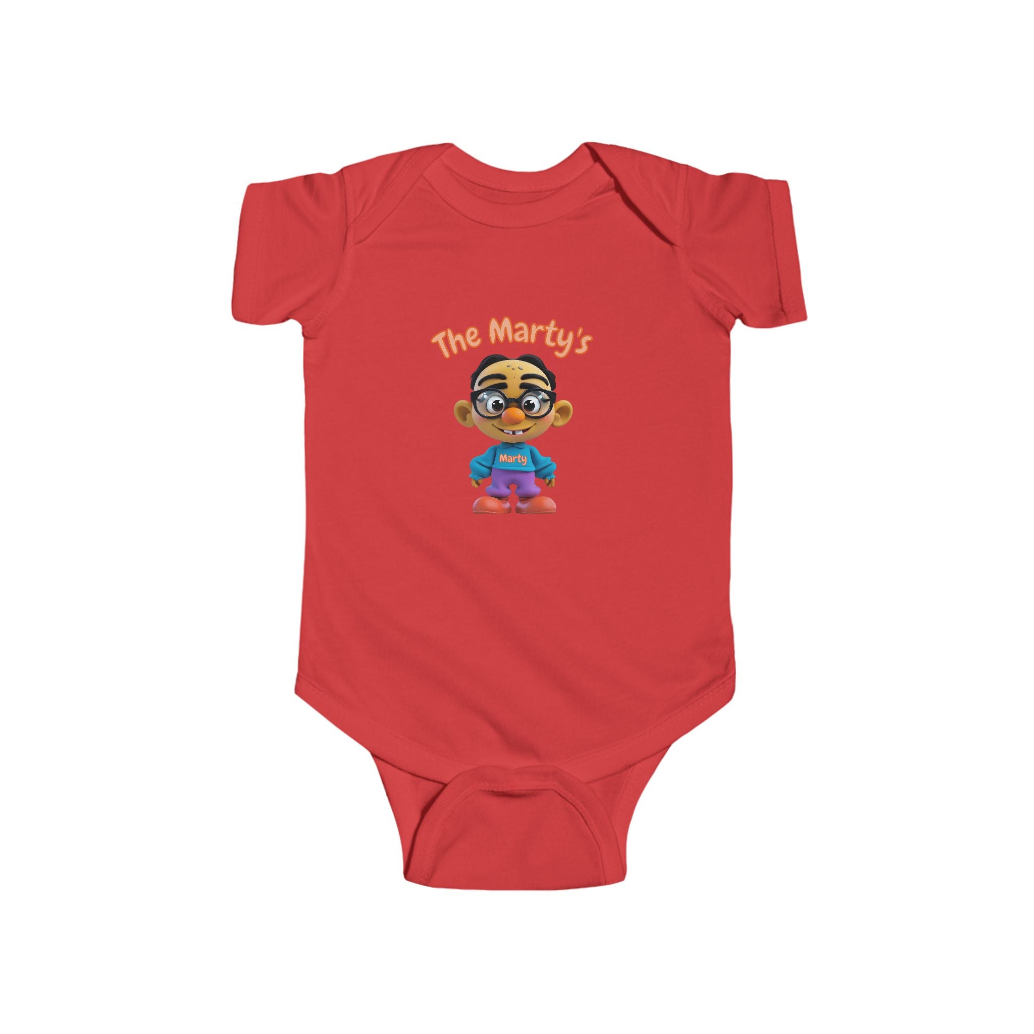 Martys Body mit Cartoon-Design, süßes Baby-Outfit, JPE Kinder-Body, Kinderbekleidung, Neugeborenenkleidung, Geburtstagsgeschenk