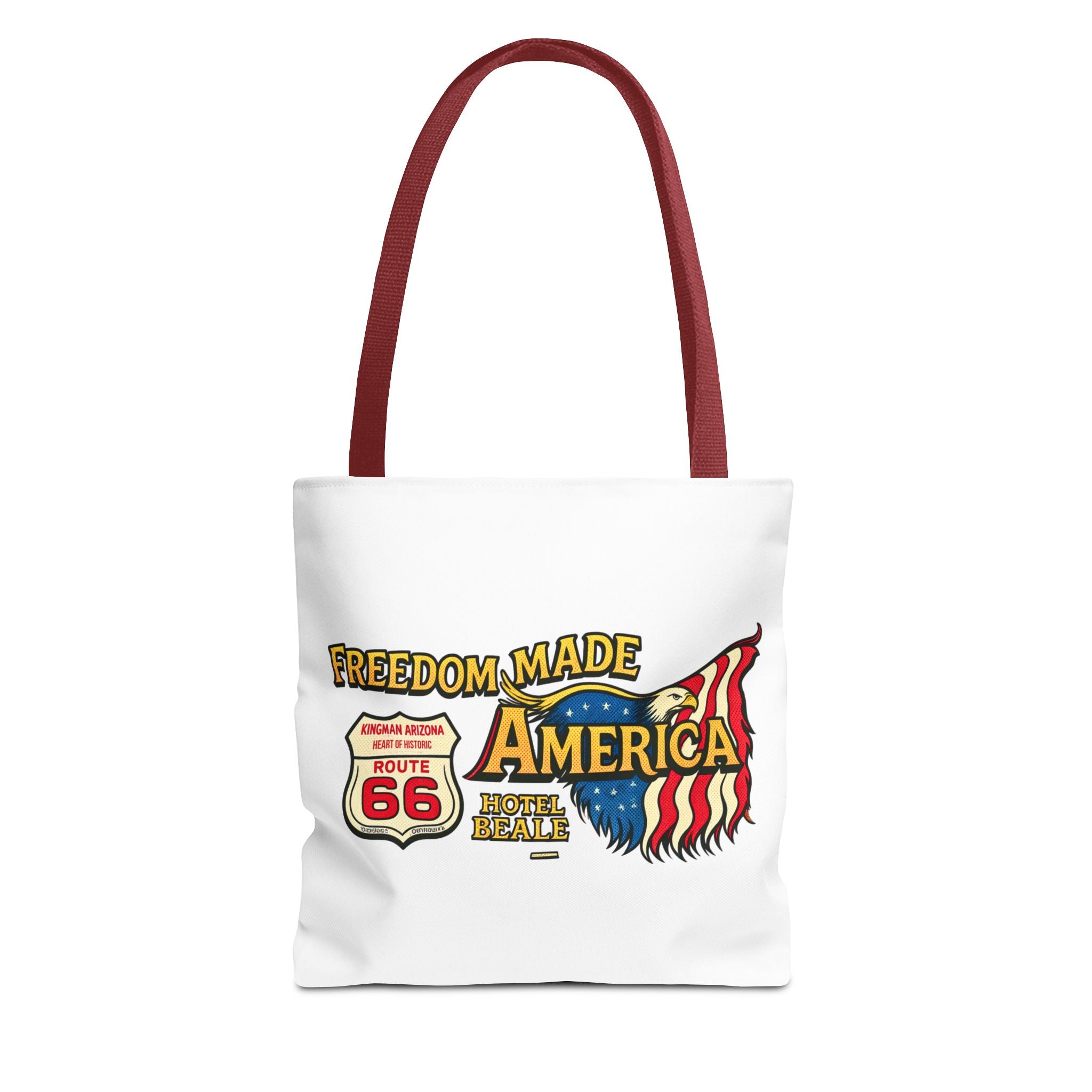 Freedom Made America Tragetasche | Route 66 Flaggen-Grafik