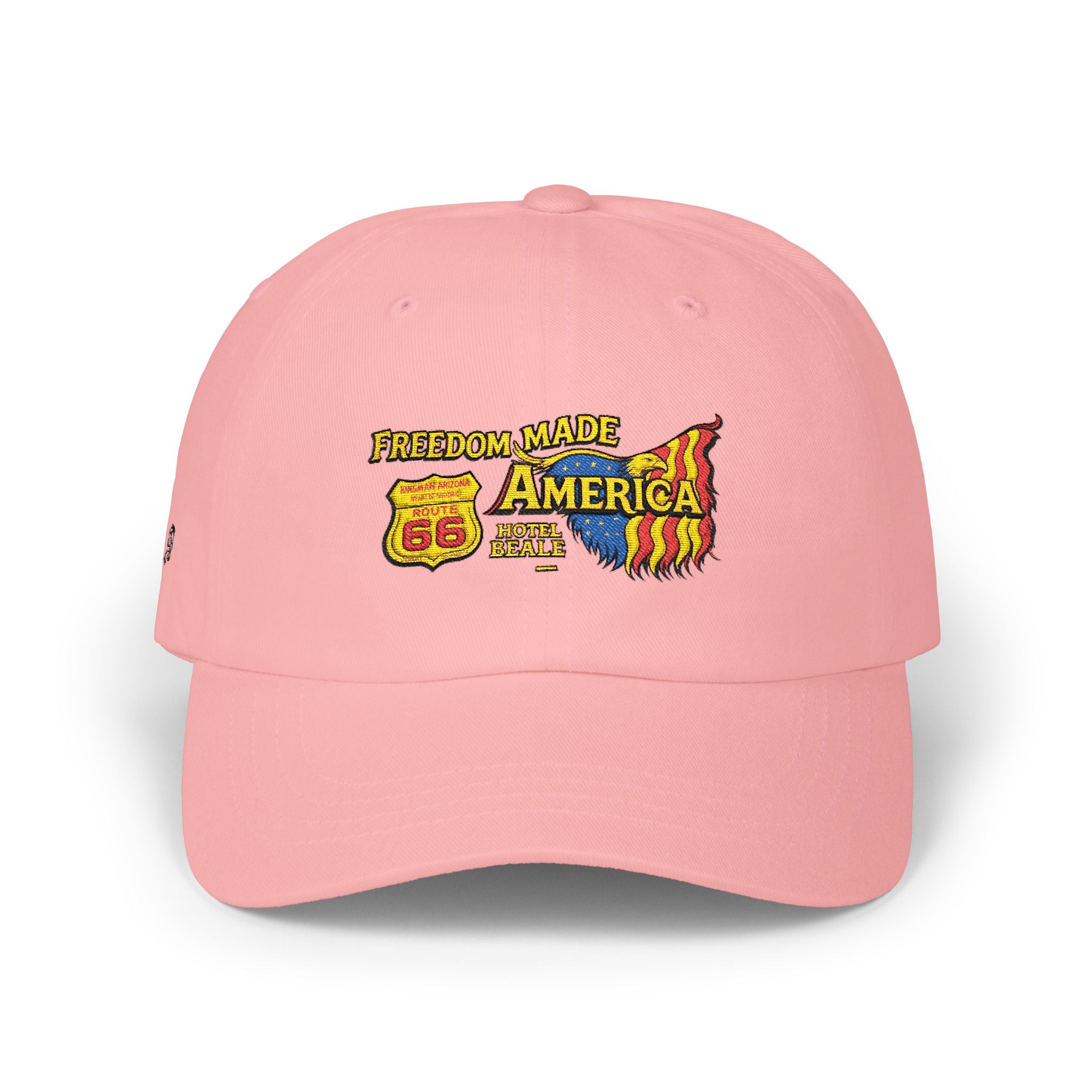 Freedom Made America Route 66 Karte Dad Cap | Patriotische USA-Flagge bestickt