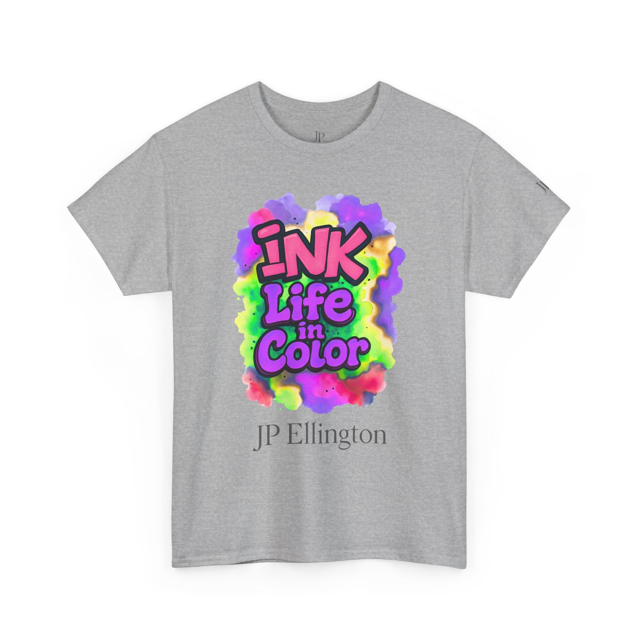Ink Life in Color T-Shirt | Bunte Aquarell-Typografie
