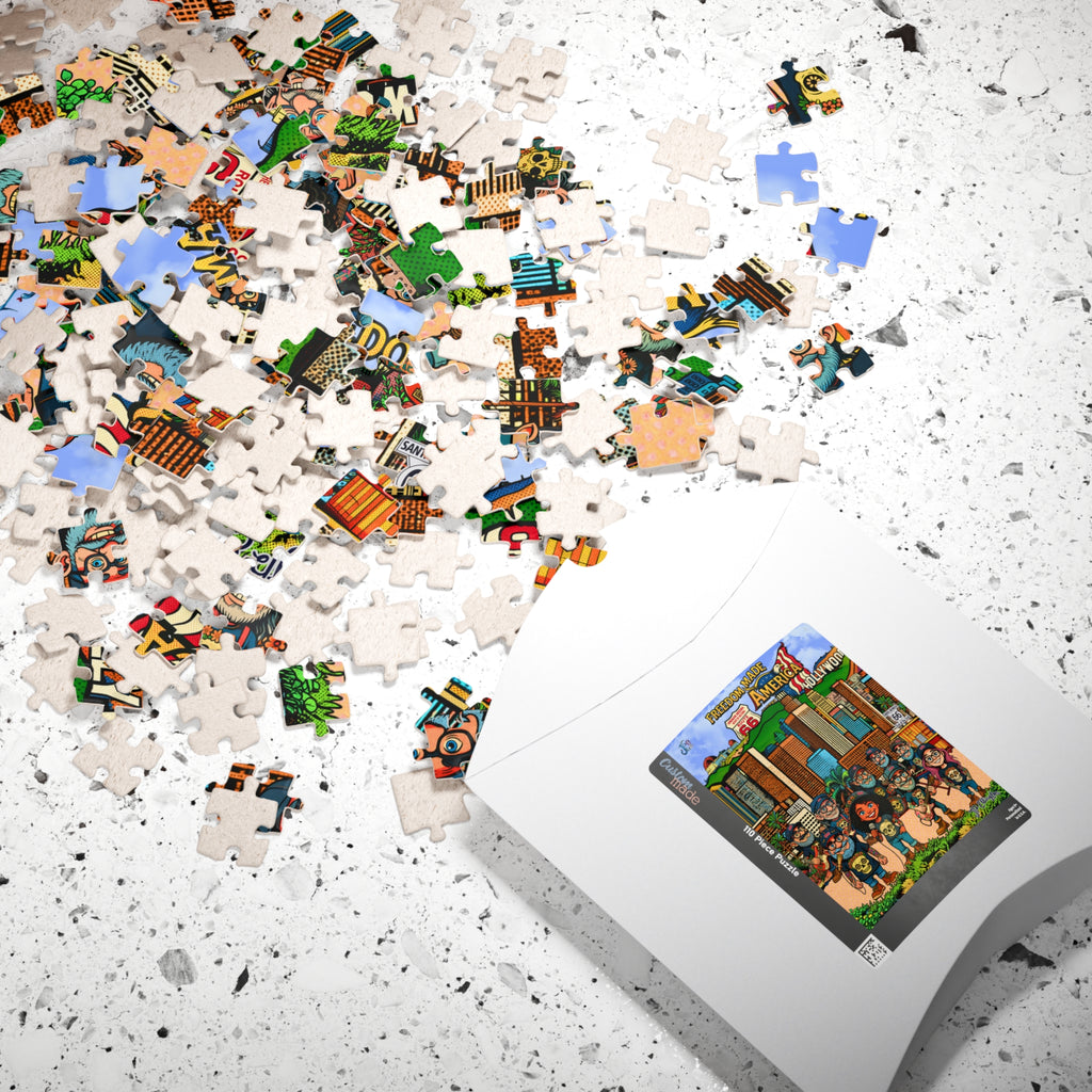 Freedom Made America Band Puzzle | Los Angeles California Puzzle