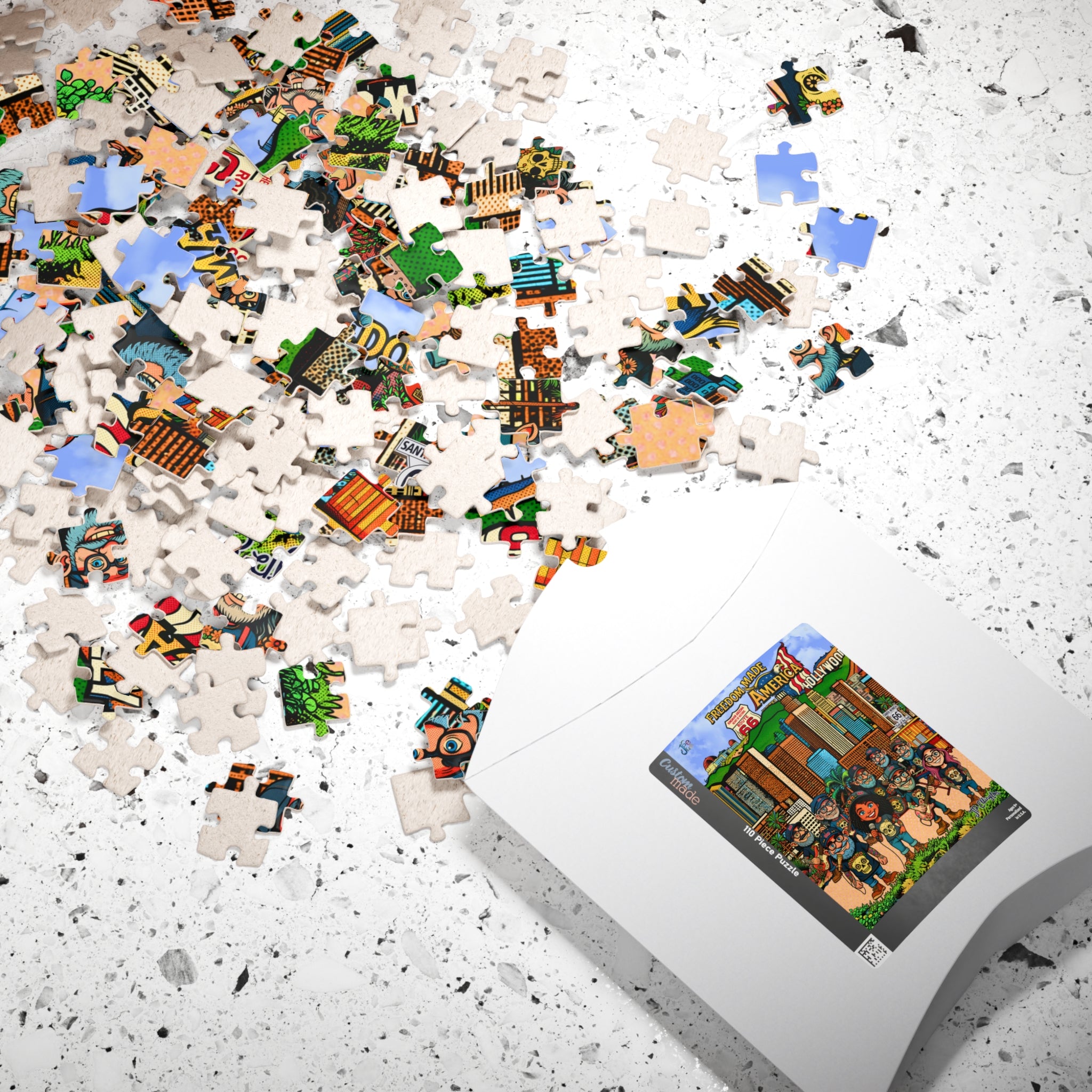 Freedom Made America Band Puzzle | Los Angeles California Puzzle