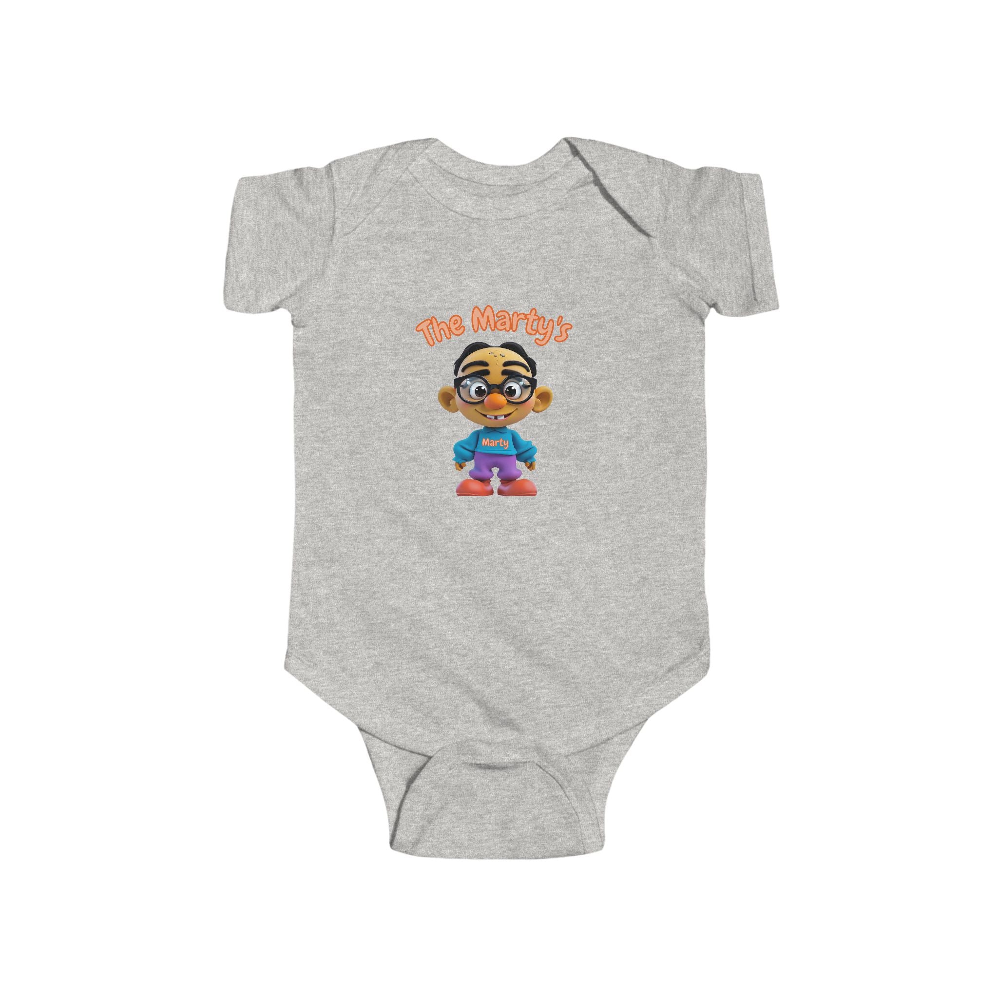 Martys Body mit Cartoon-Design, süßes Baby-Outfit, JPE Kinder-Body, Kinderbekleidung, Neugeborenenkleidung, Geburtstagsgeschenk