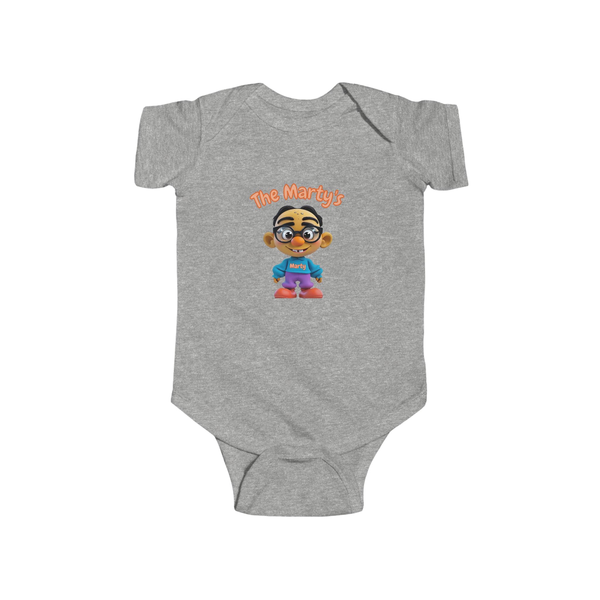 Martys Body mit Cartoon-Design, süßes Baby-Outfit, JPE Kinder-Body, Kinderbekleidung, Neugeborenenkleidung, Geburtstagsgeschenk
