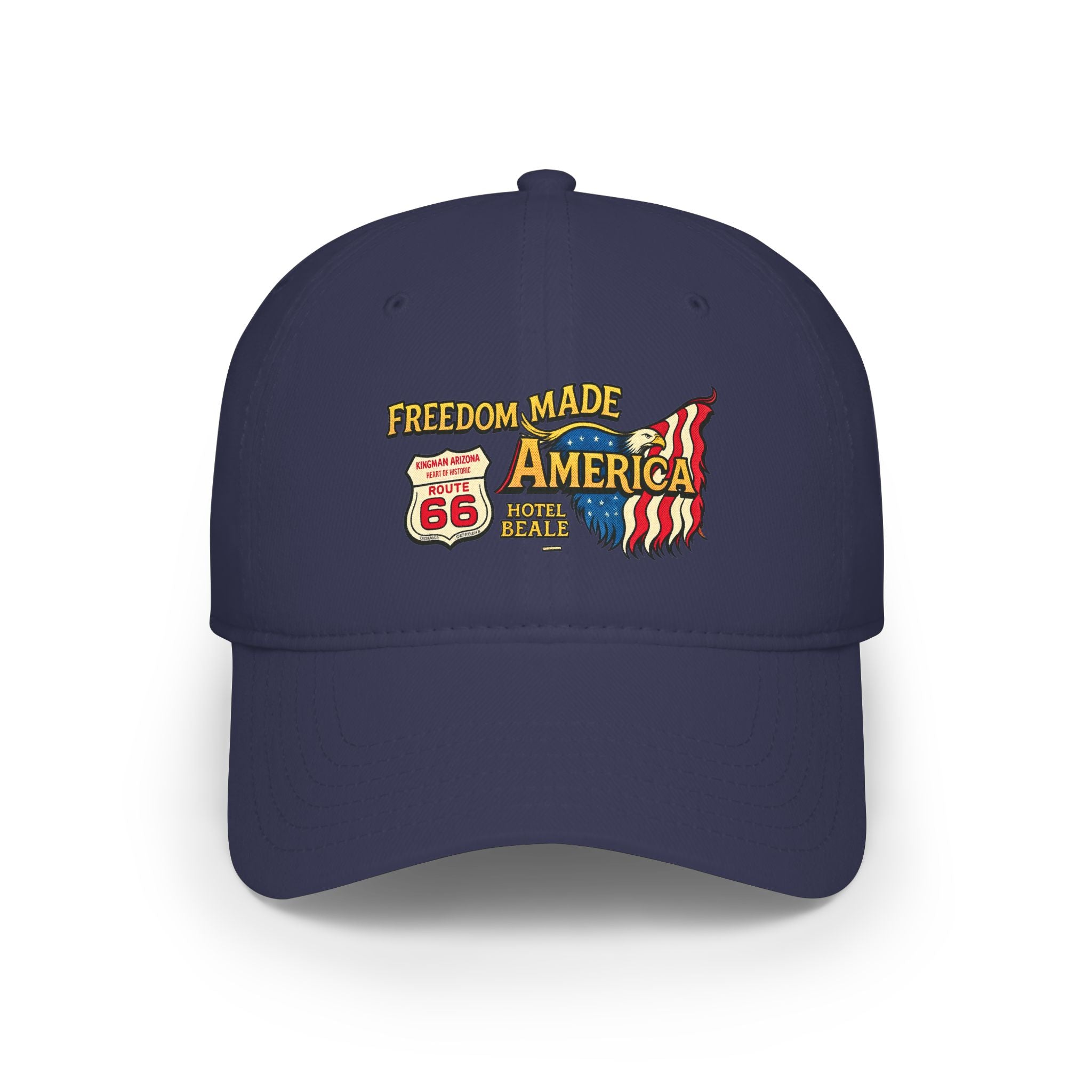 Freedom Made America Route 66 Flag Cap