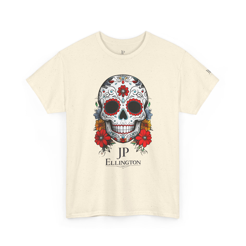 Sugar Skull Tee | Day of the Dead Floral Skull T-Shirt, JP Ellington Edition