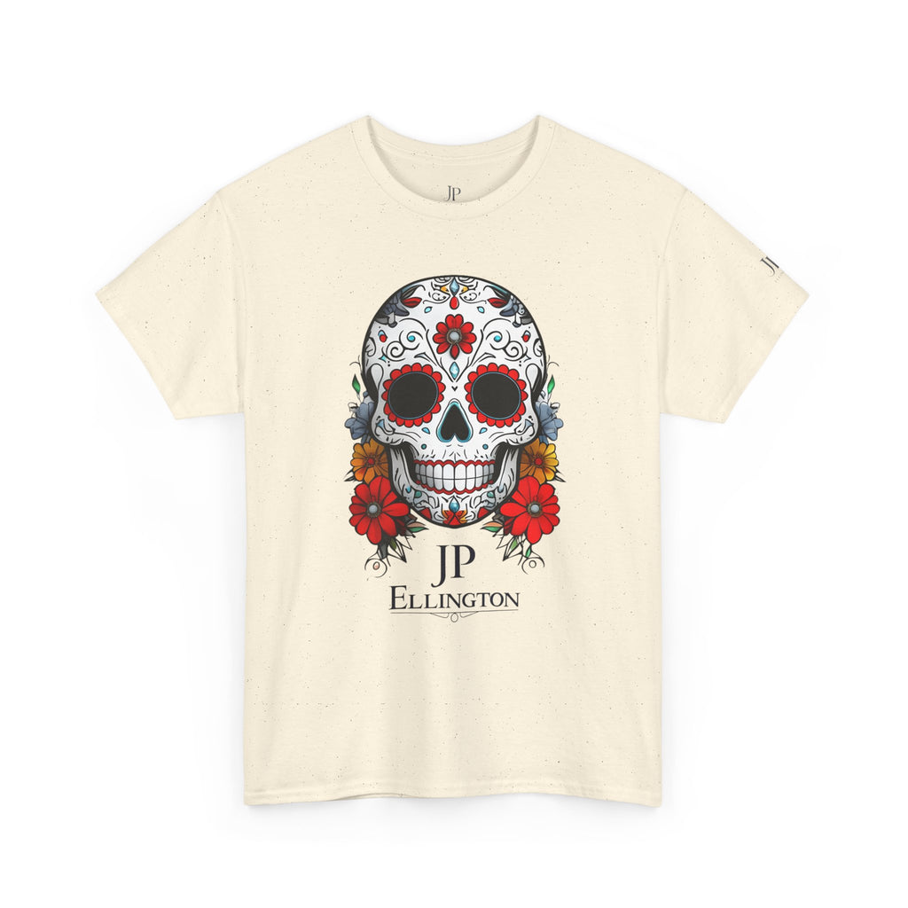 Sugar Skull Tee | Day of the Dead Floral Skull T-Shirt, JP Ellington Edition