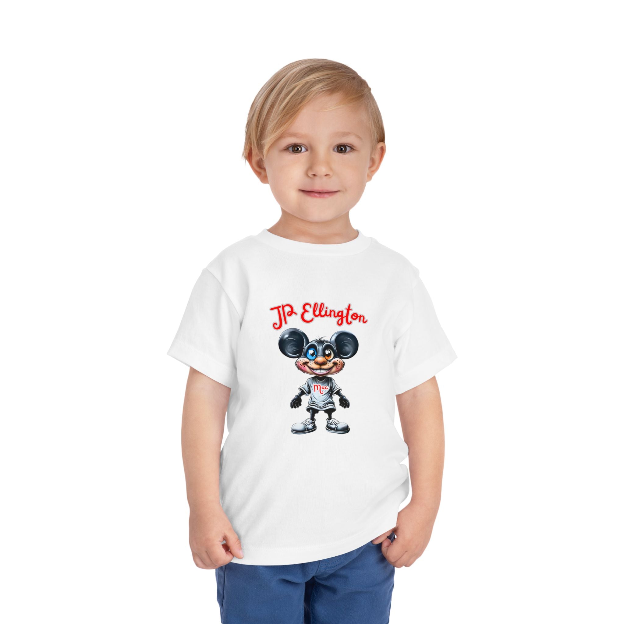 JP Ellington Cartoon Mouse Character T-Shirt | Vintage Style Mouse Illustration