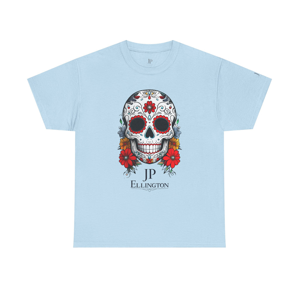 Sugar Skull Tee | Day of the Dead Floral Skull T-Shirt, JP Ellington Edition