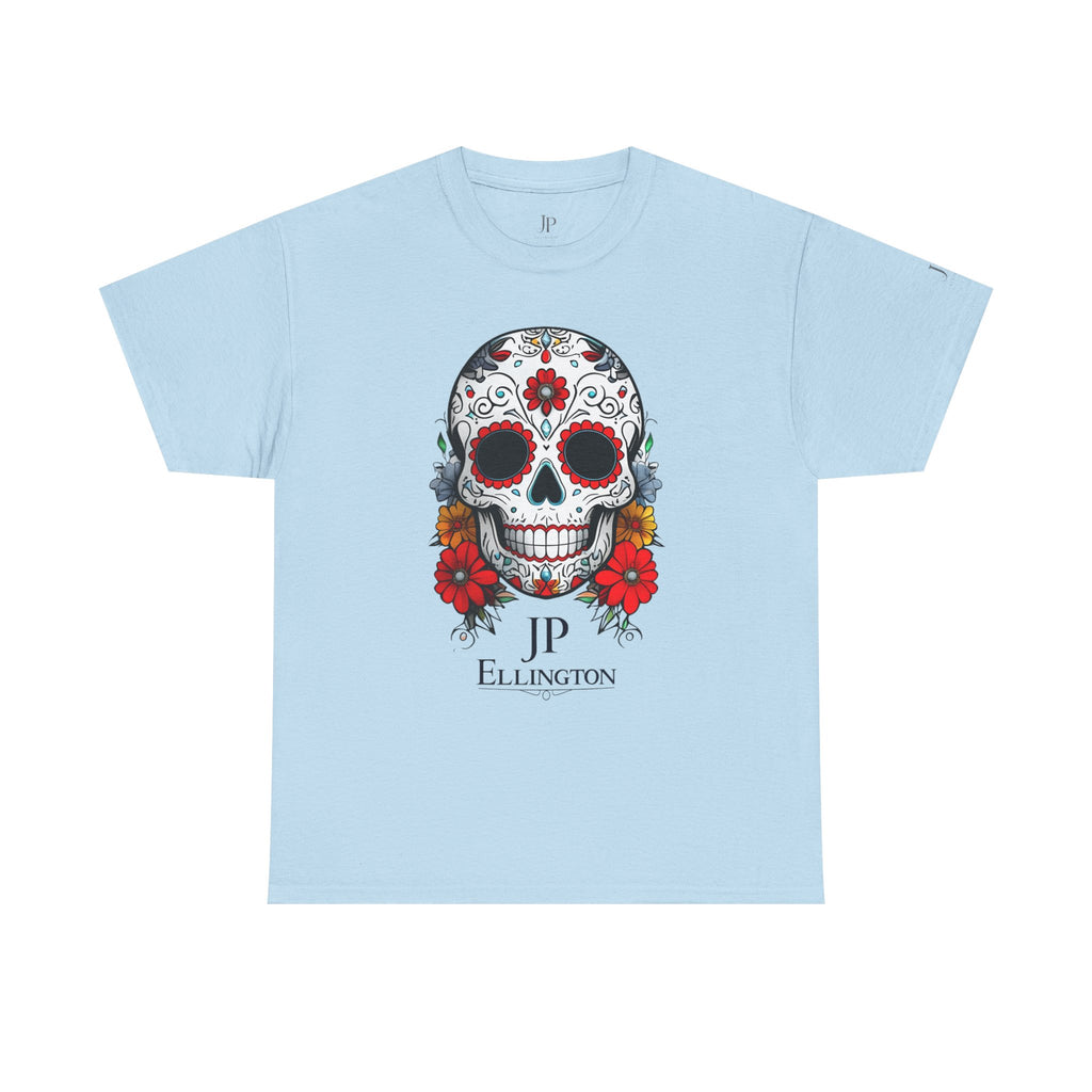 Sugar Skull Tee | Day of the Dead Floral Skull T-Shirt, JP Ellington Edition