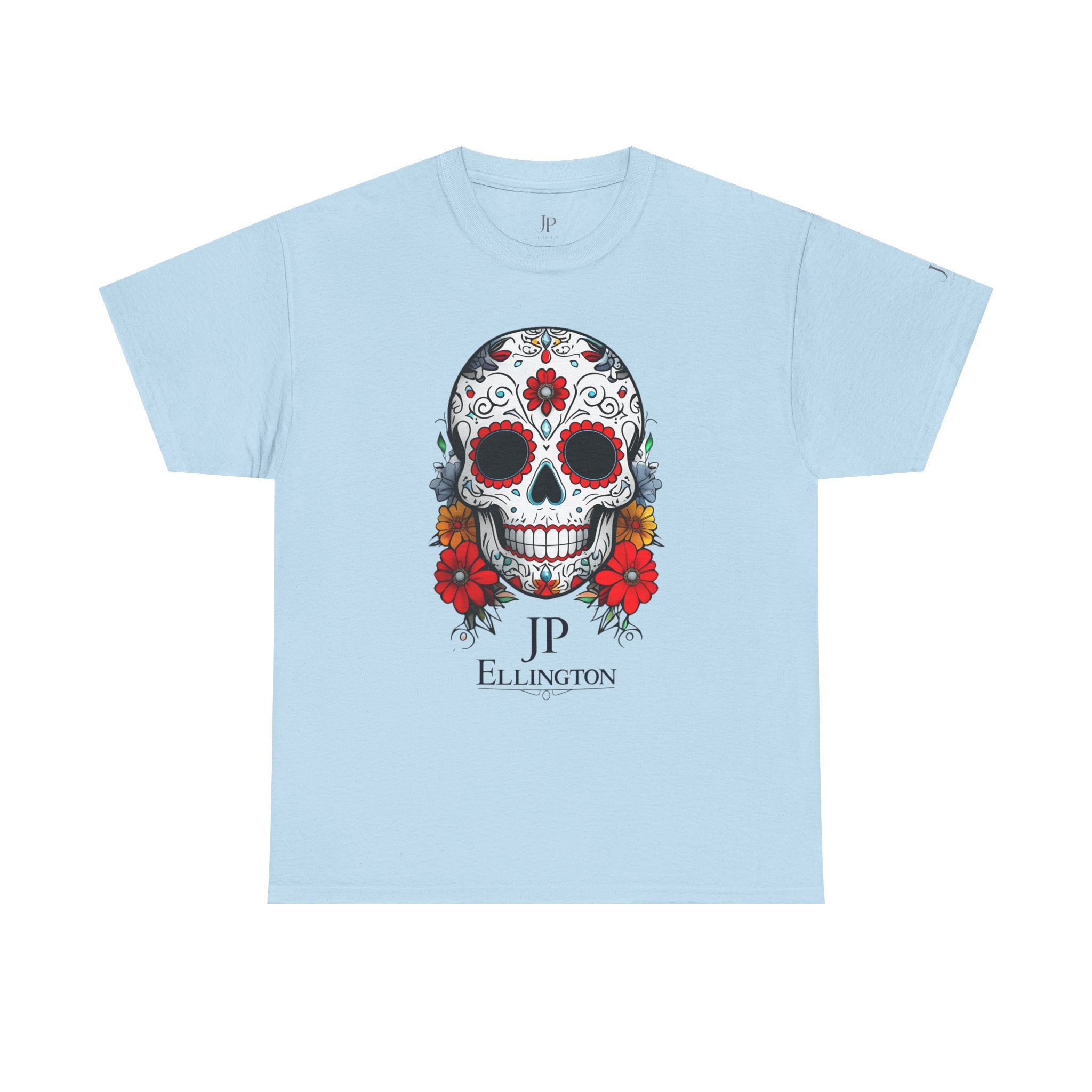 Sugar Skull Tee | Day of the Dead Floral Skull T-Shirt, JP Ellington Edition
