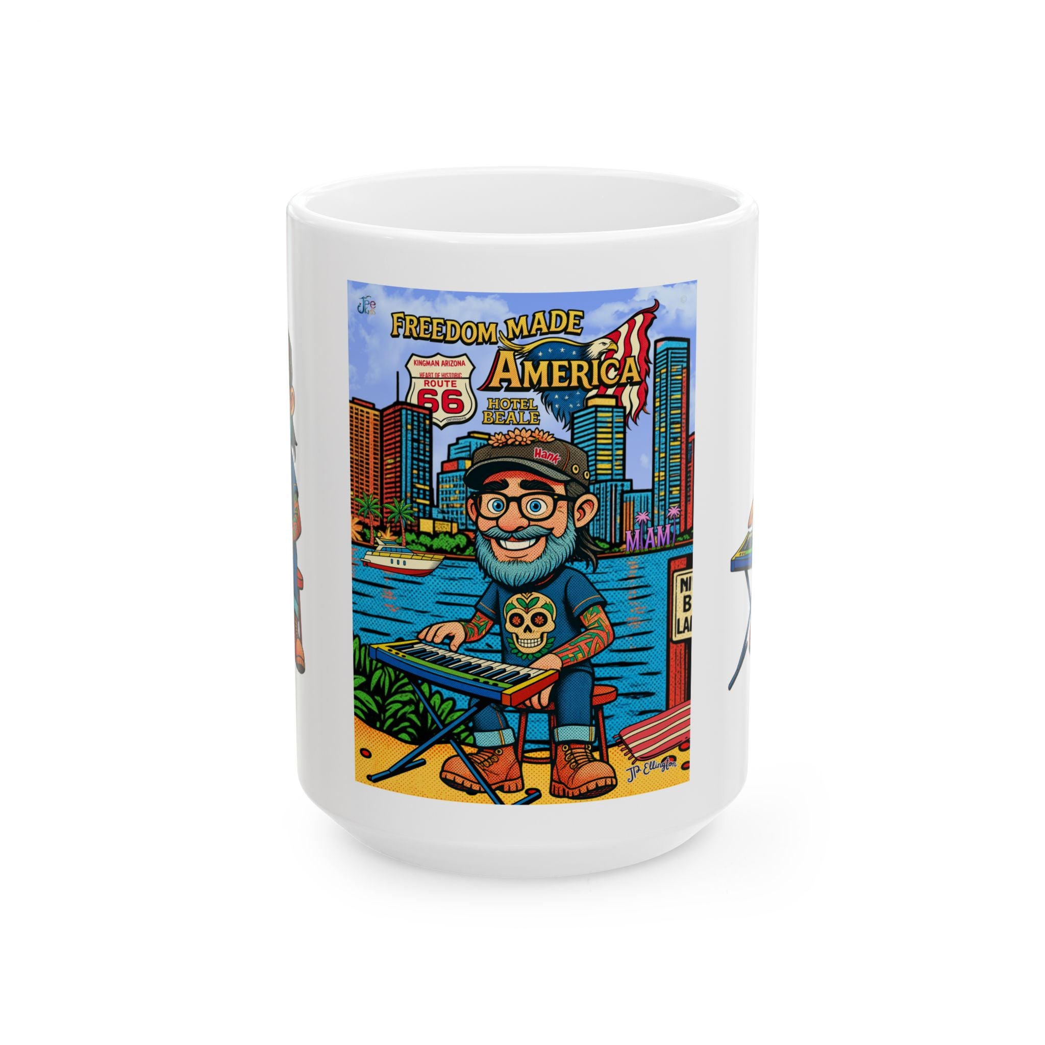 Freedom Made America Tasse | Miami Tasse, USA, Florida