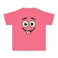 Silly Smiley Face Youth Tee | Playful Emoji Shirt, Tongue Out Expression, JPE Kids Edition