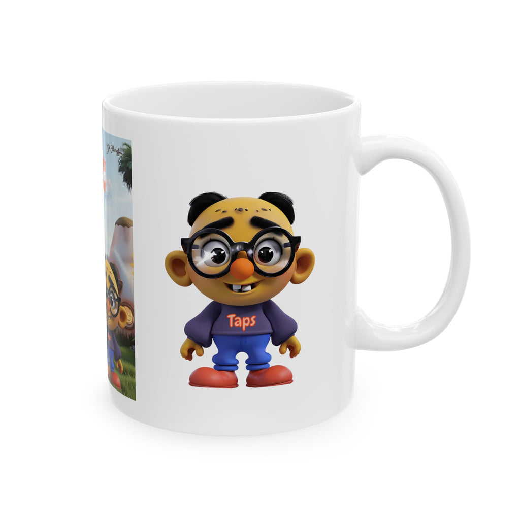 Cute Cartoon Trolls with Hot Air Balloon Mug | the martys mug