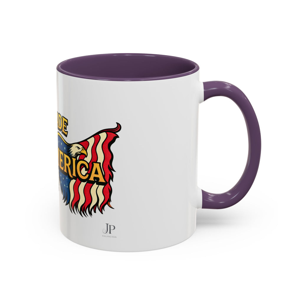 Freedom Made America Eagle Mug | Route 66 Americana Coffee Cup