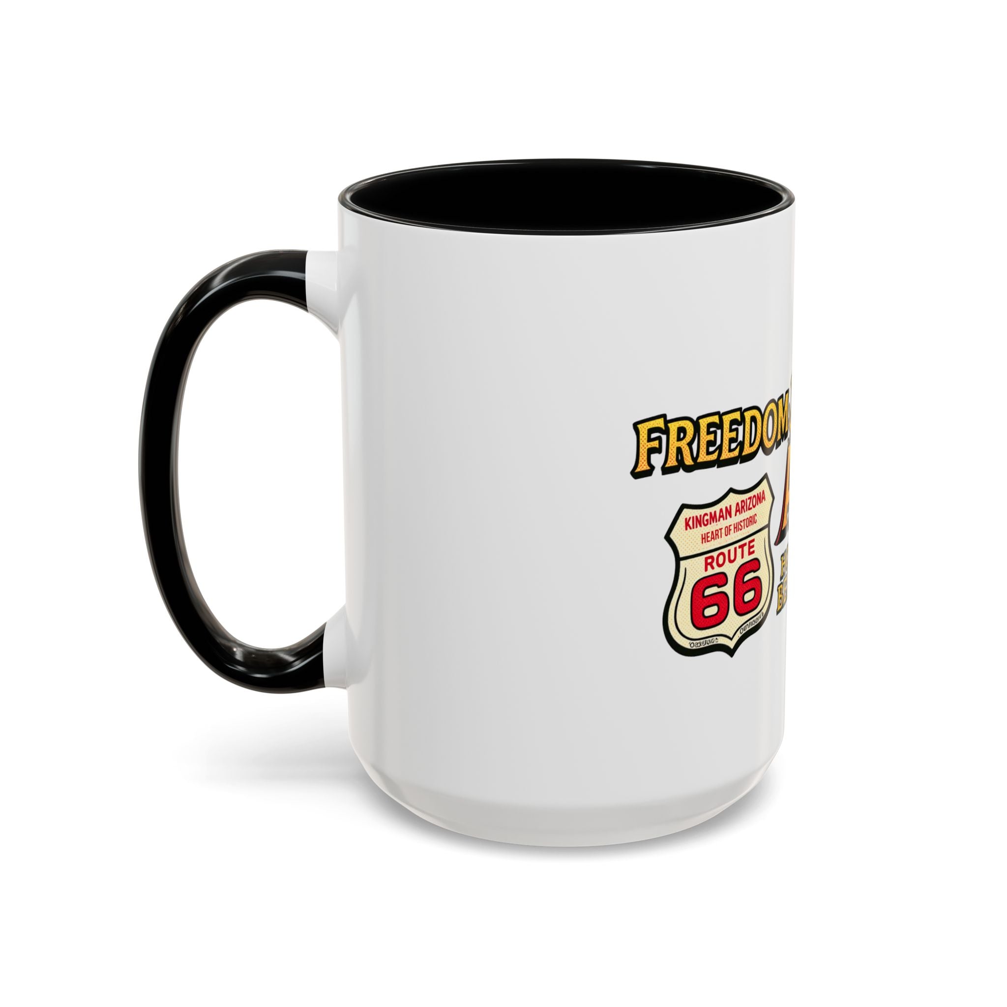 Freedom Made America Eagle Mug | Route 66 Americana Coffee Cup