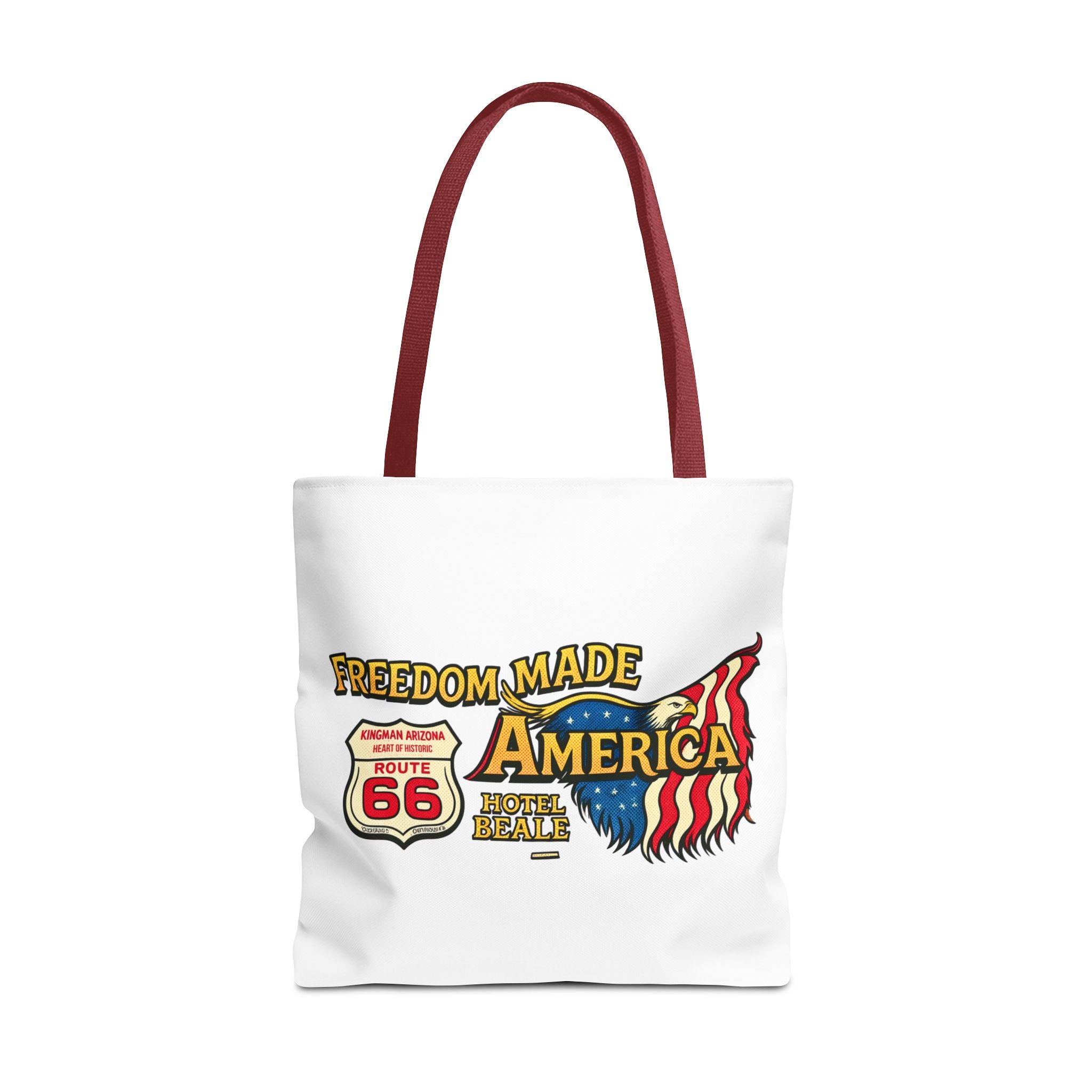 Freedom Made America Tragetasche | Route 66 Flaggen-Grafik