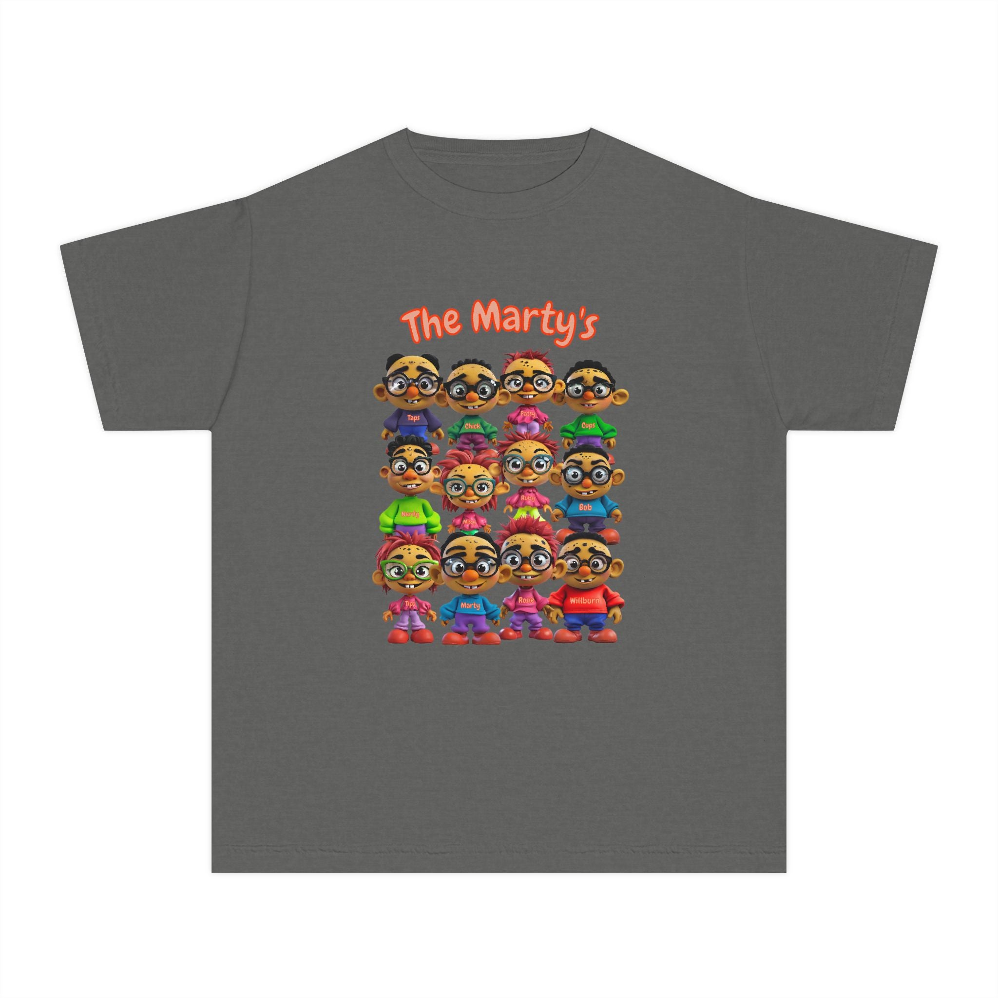 Martys Cartoon T-Shirt | JPE Kinder Grafik Charakter T-Shirt