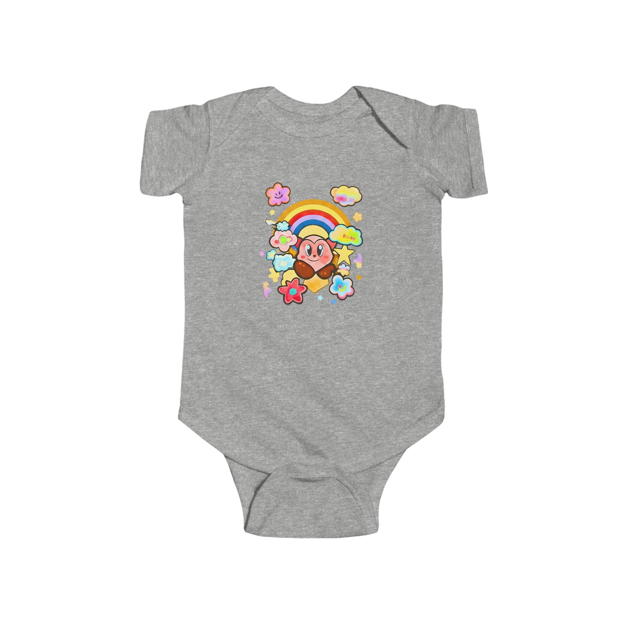Cute Bear with Rainbow Bodysuit | Baby Onesie Floral Clouds, JPE Kids Edition