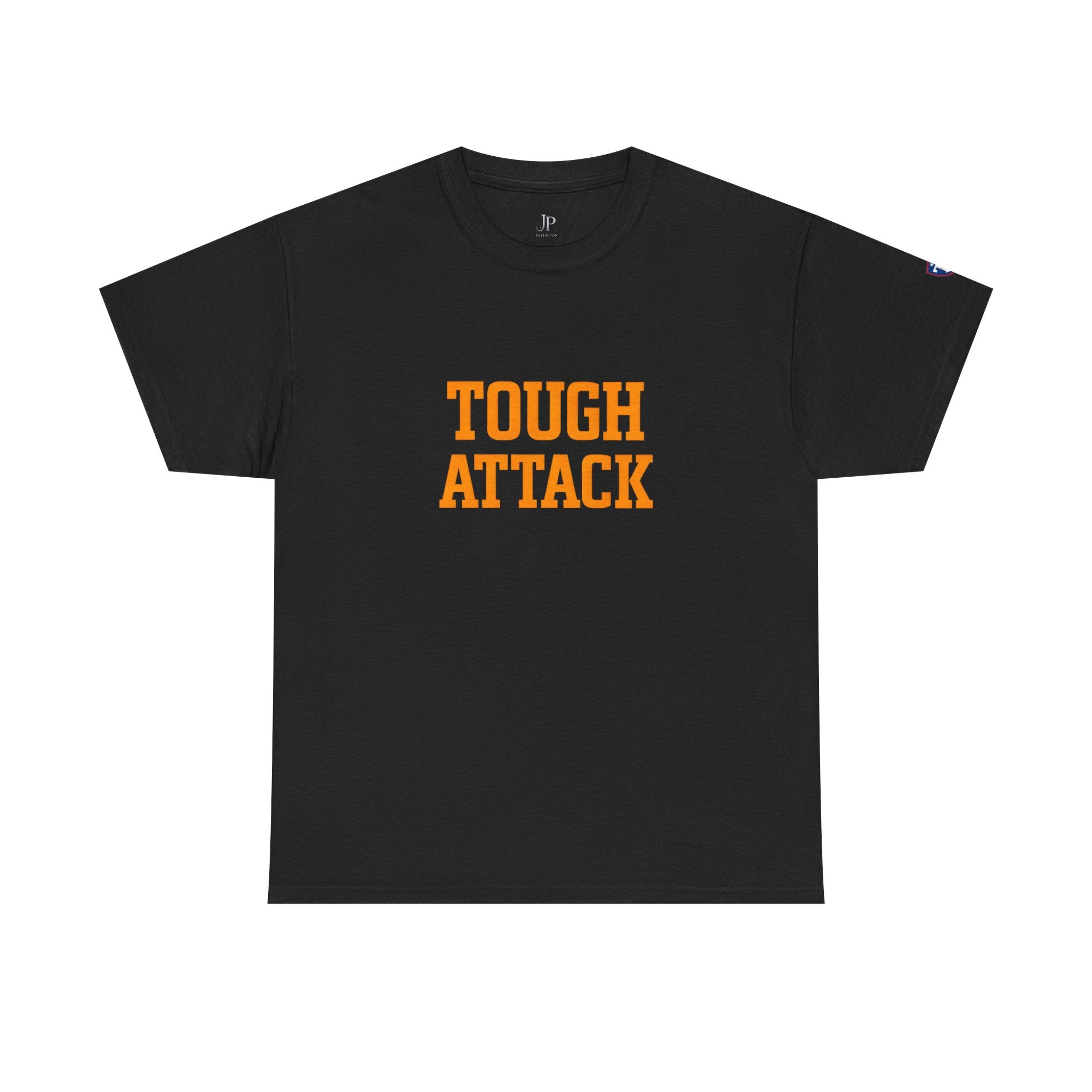 Tough Attack Tee | Sports Slogan, Retro College Lettering, Titan Athletic, JP Ellington