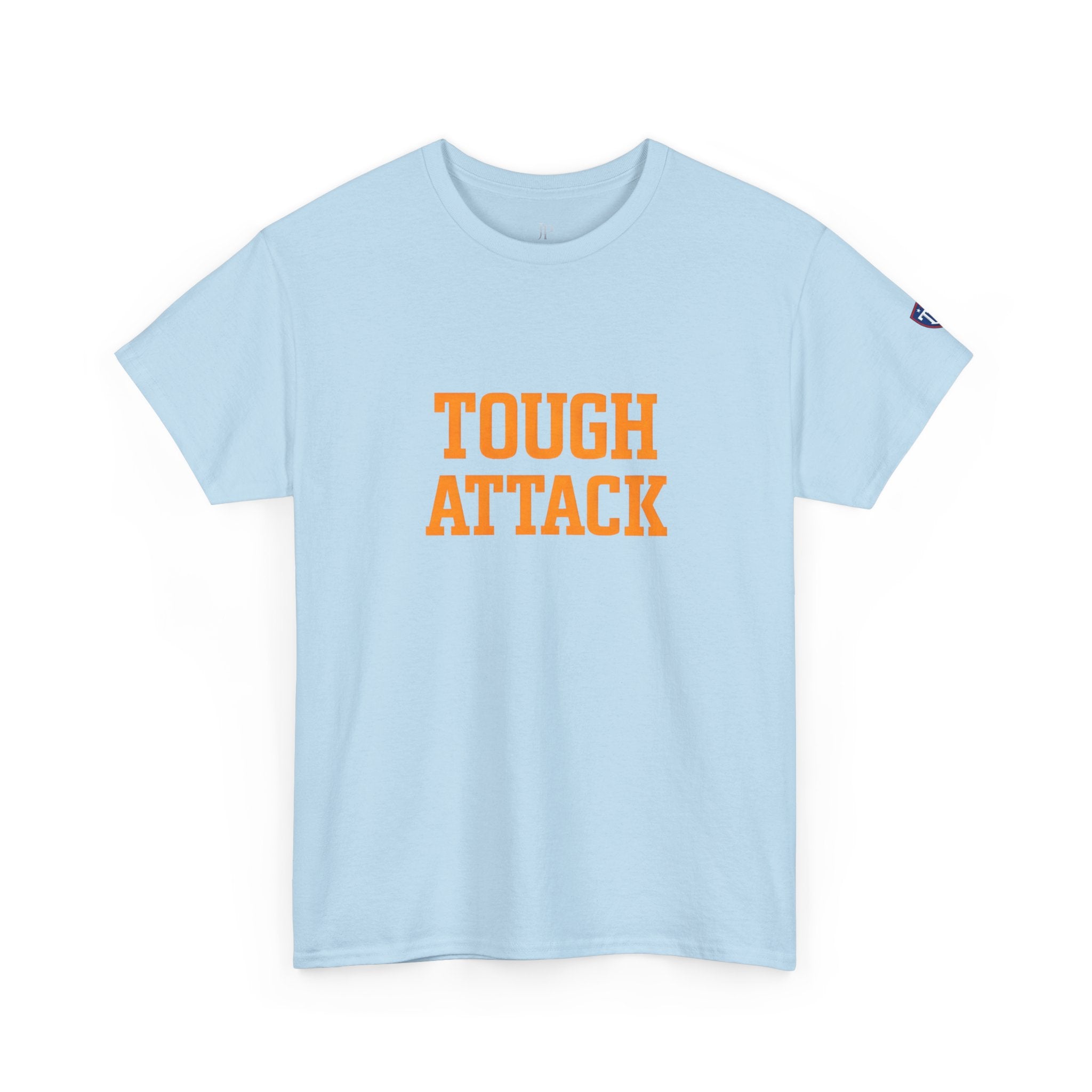 Tough Attack Tee | Sports Slogan, Retro College Lettering, Titan Athletic, JP Ellington