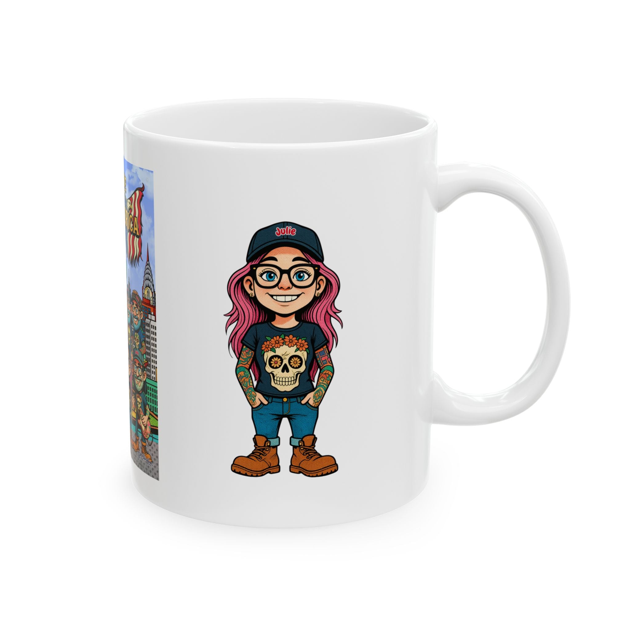 Freedom Made America mug | USA Coffee mug - New York coffee mug