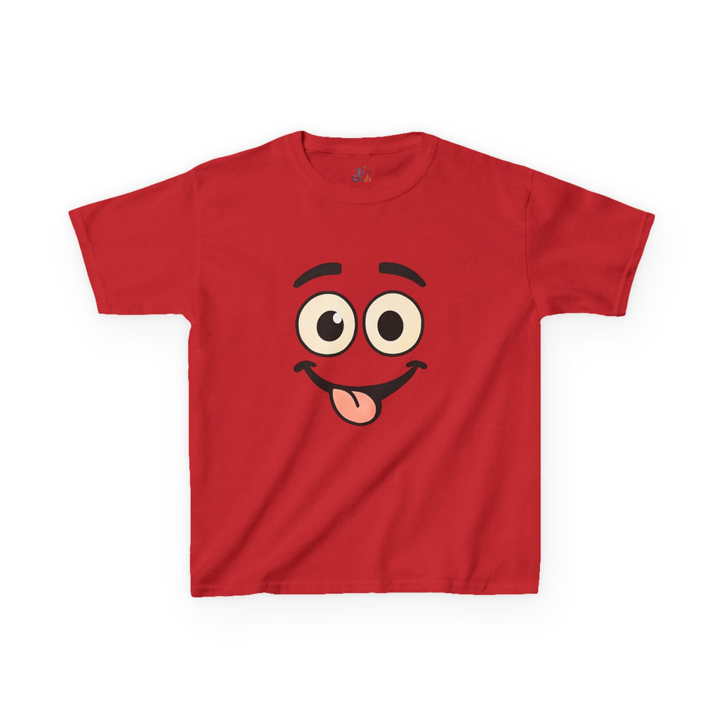 Silly Face Tongue Out Kids Tee | Cute Emoji Cartoon Shirt