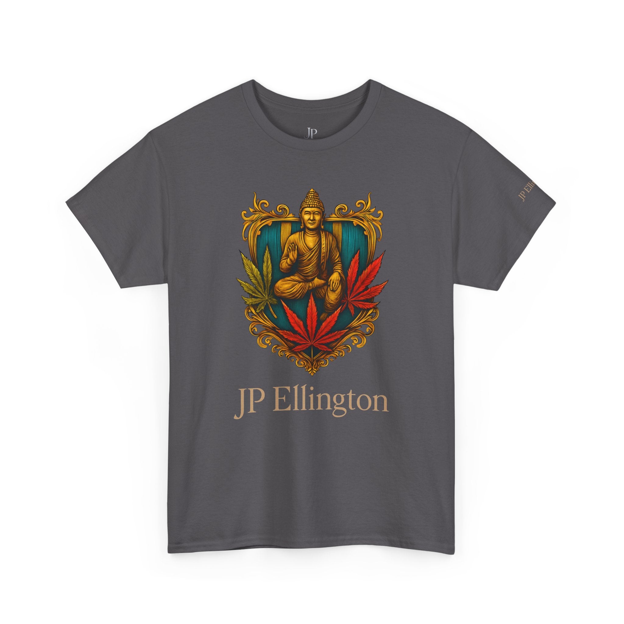 Buddha Crest with Cannabis Leaves T-Shirt | JP Ellington Edition