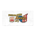 Freedom Made America Beach Towel | Route 66 Americana