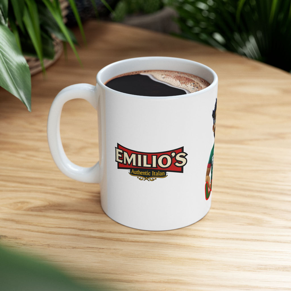 Personalized Luigi Character Ceramic Mug – Custom Name Coffee Cup 11oz