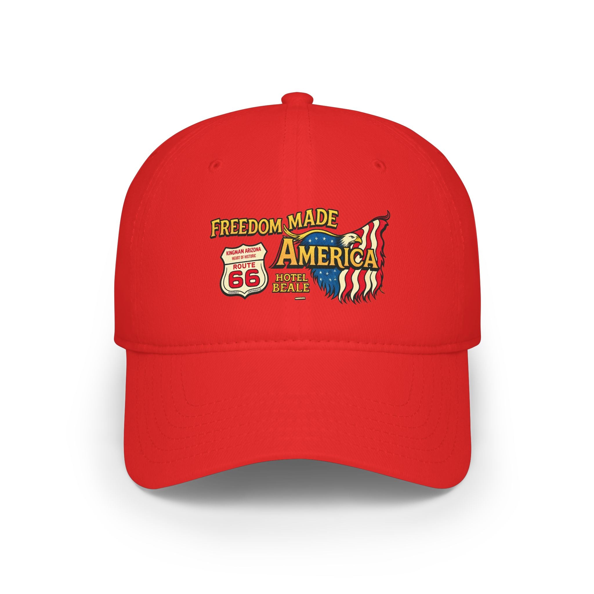Freedom Made America Route 66 Flag Cap
