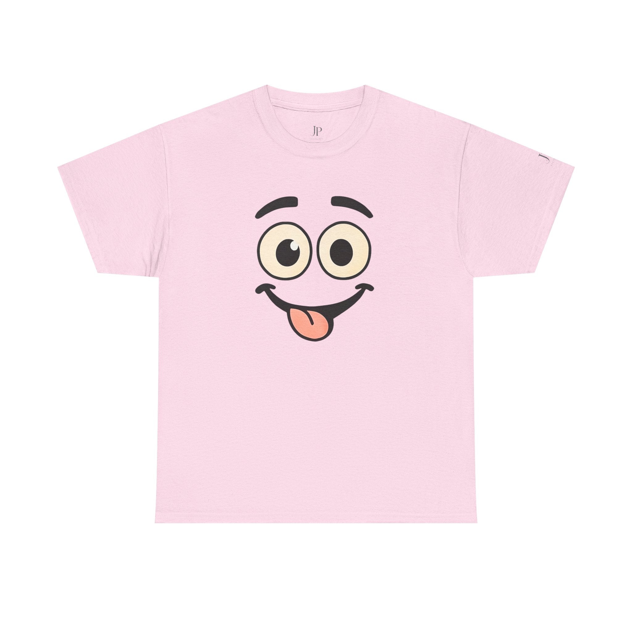 Goofy Smiley Face T-Shirt | Niedliches Emoji-Shirt mit rausgestreckter Zunge, JP Ellington Edition