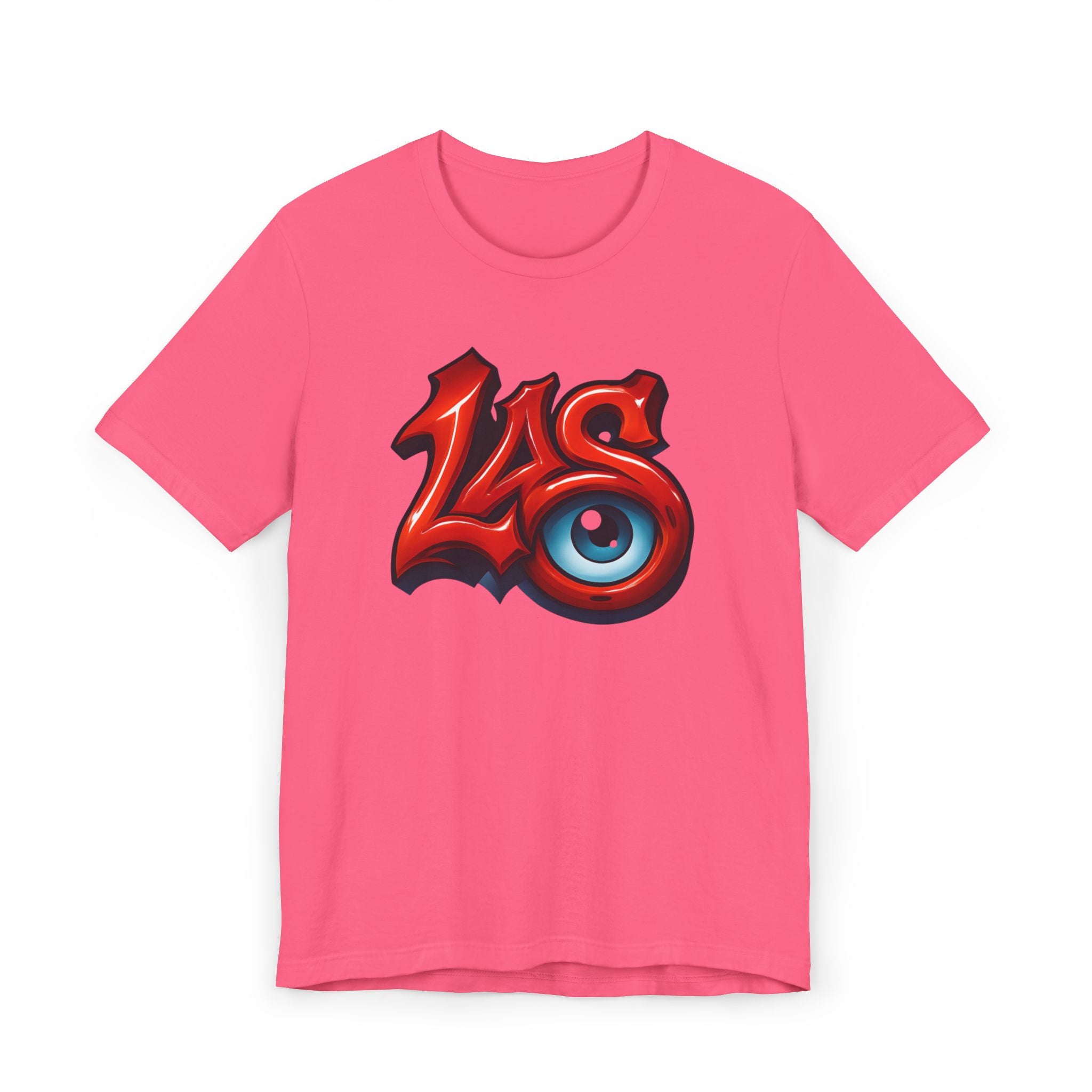 LAS Eyeball Graffiti T-Shirt | Street-Art-Logo, rot-blaue Grafik, JPE Ellington Edition