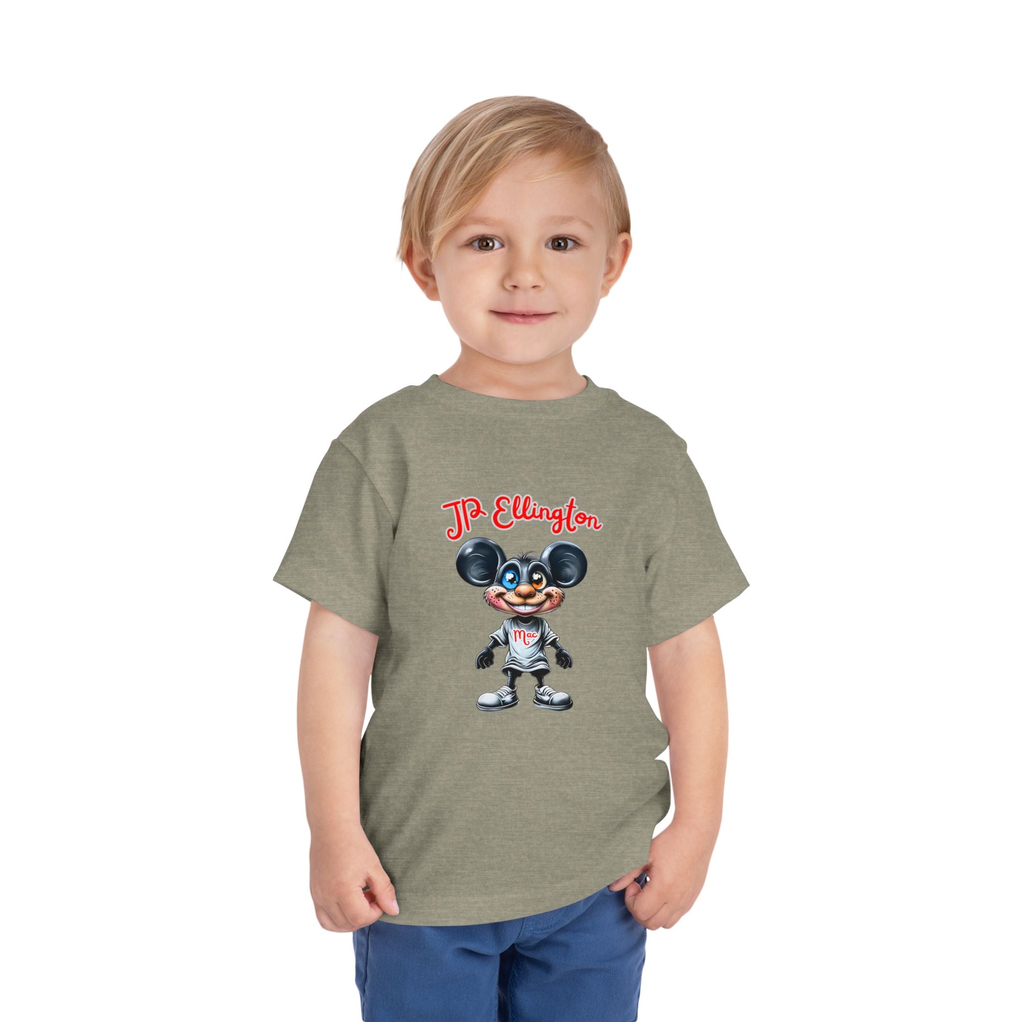 JP Ellington Cartoon Mouse Character T-Shirt | Vintage Style Mouse Illustration