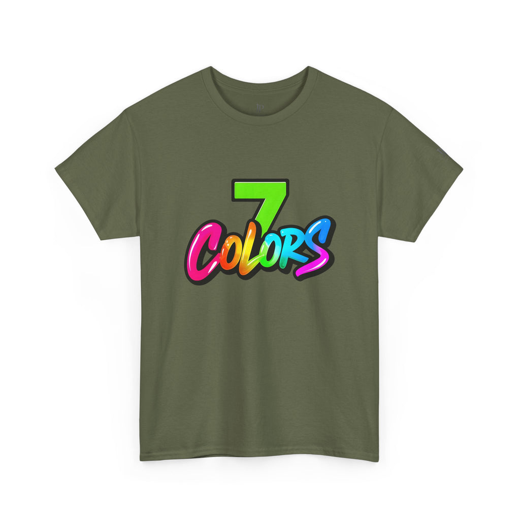 Seven Colors Graphic Tee | Rainbow Script Logo T-Shirt, JP Ellington Edition