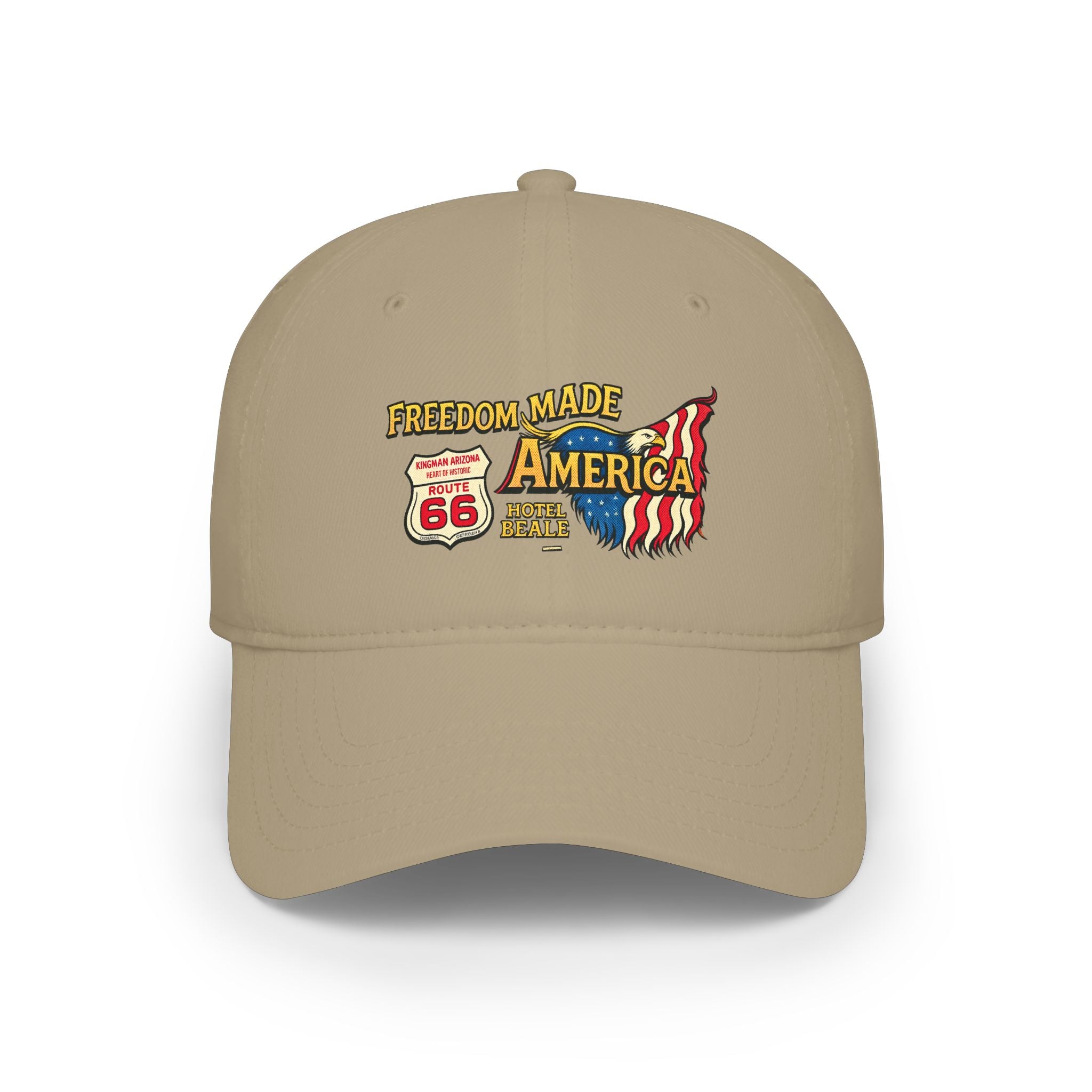 Freedom Made America Route 66 Flag Cap