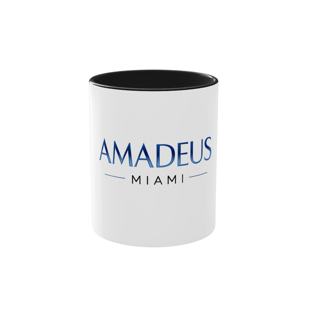 Amadeus Miami Two-Tone Coffee Mug — 11oz Branded Ceramic Cup