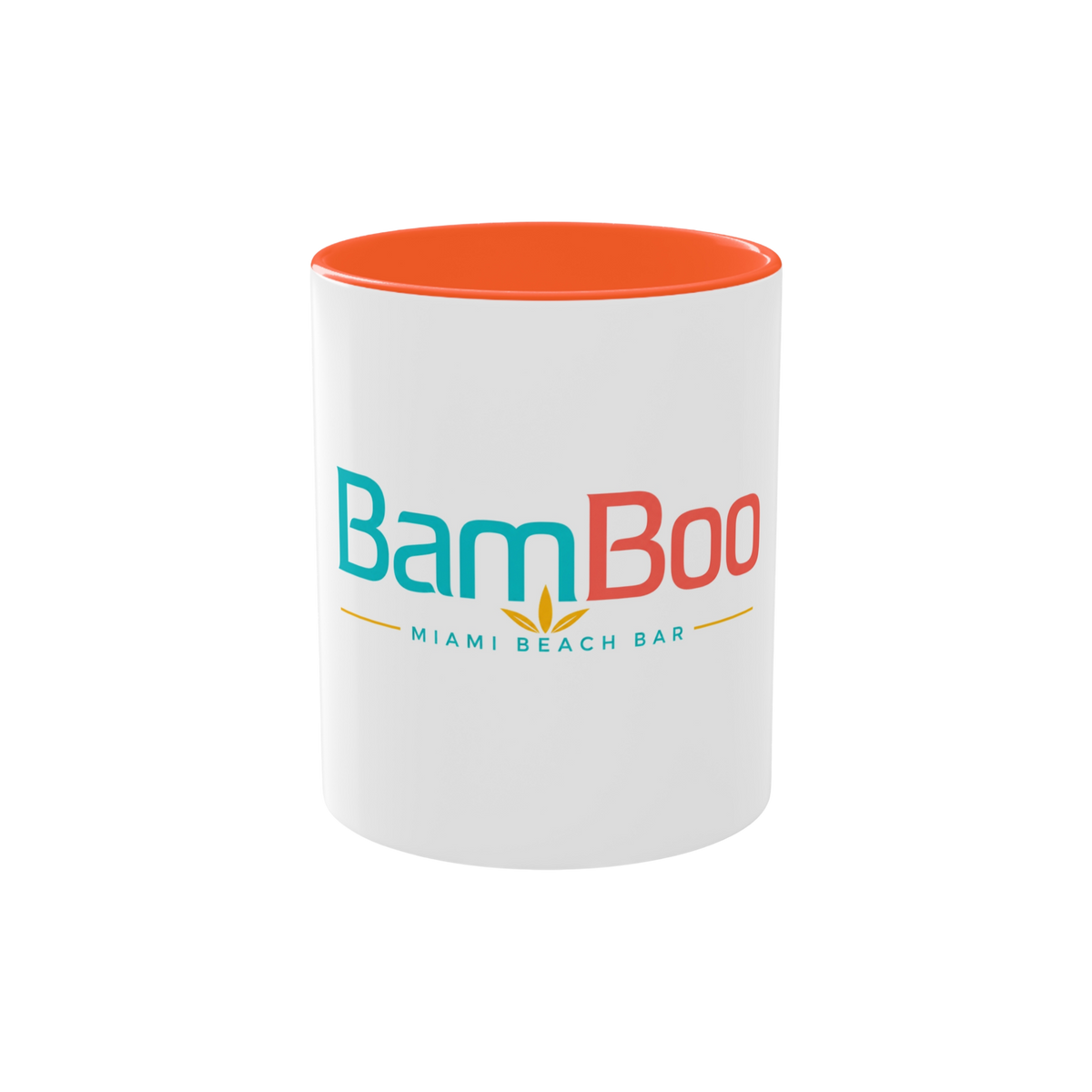 Miami Beach Bar Bamboo Logo Coffee Mug – Two-Tone 11oz